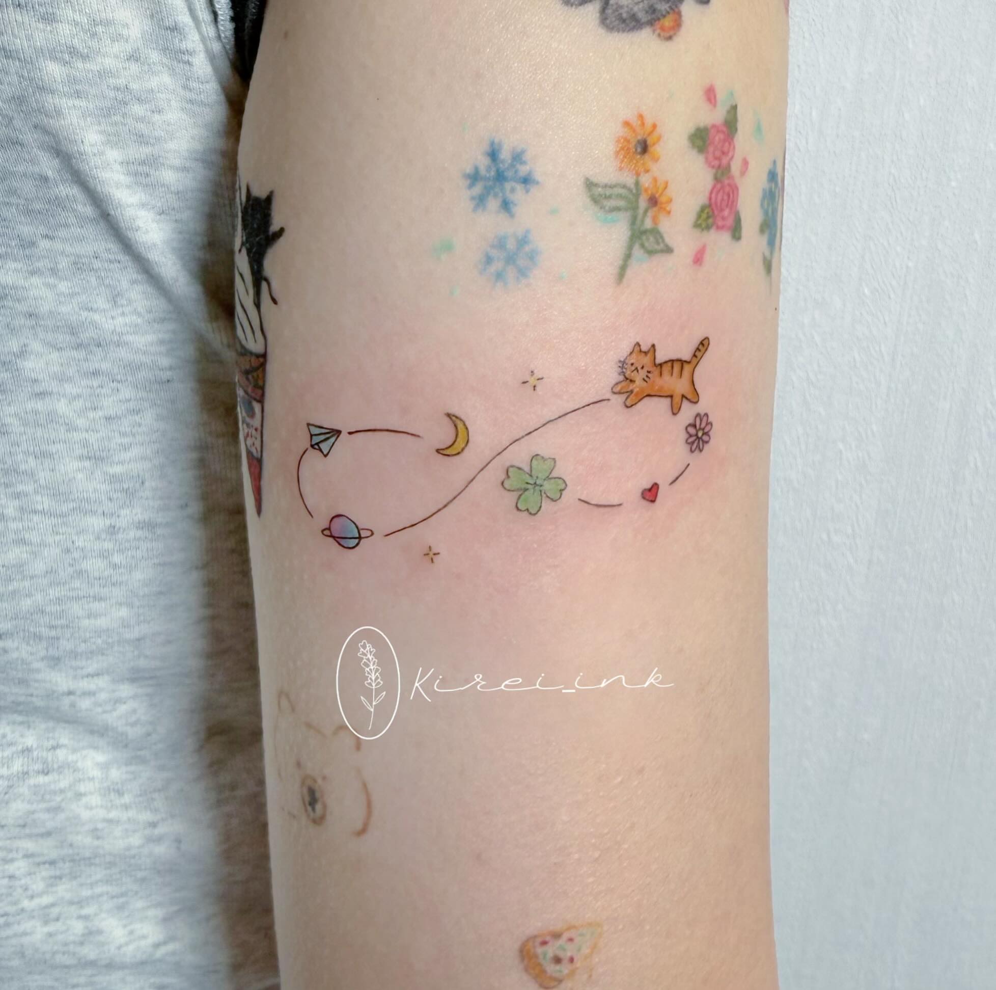 Tattoo by @kireiink_rose — dotwork, illustrative