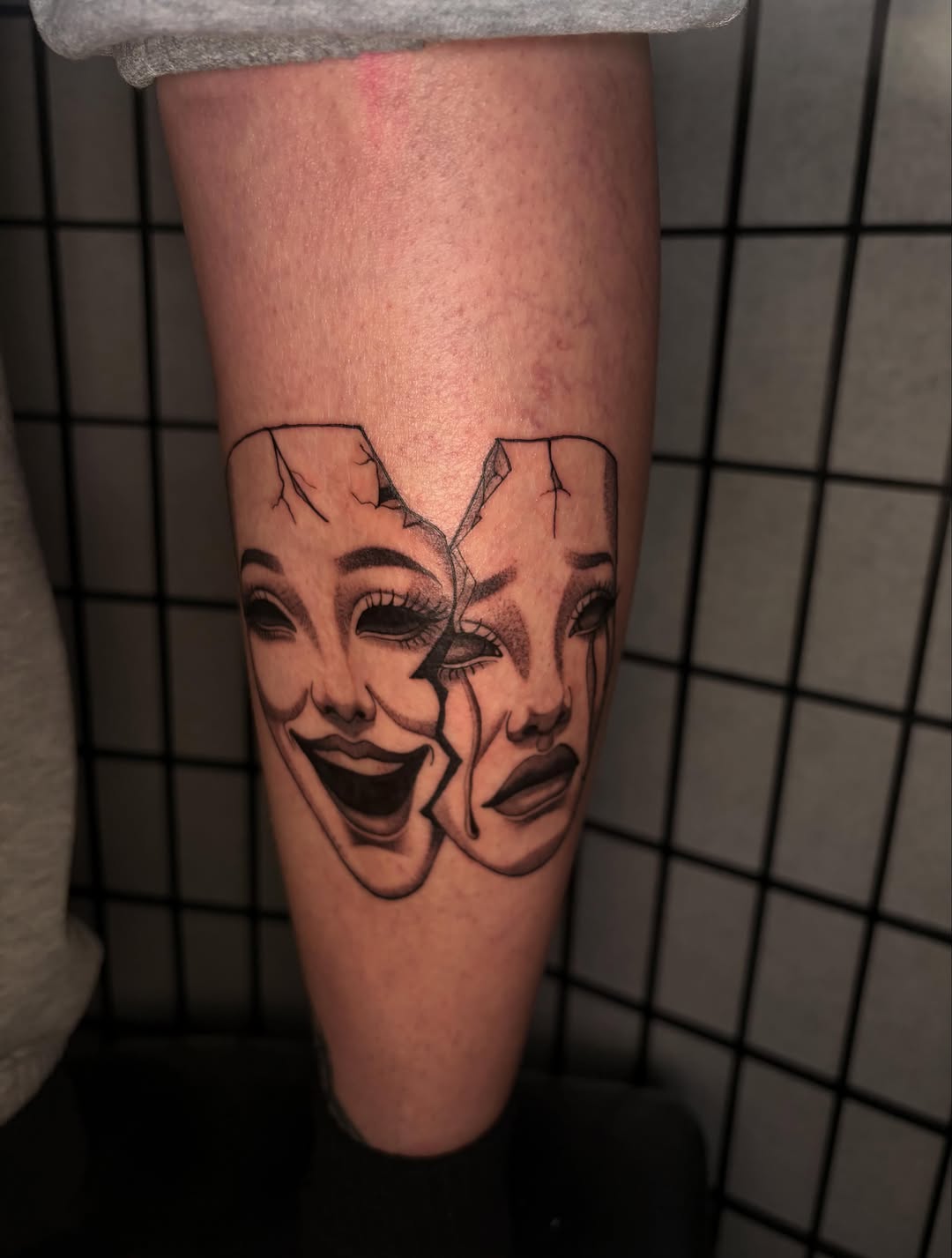 Tattoo by @limejuicetattoo — black_and_grey, realism
