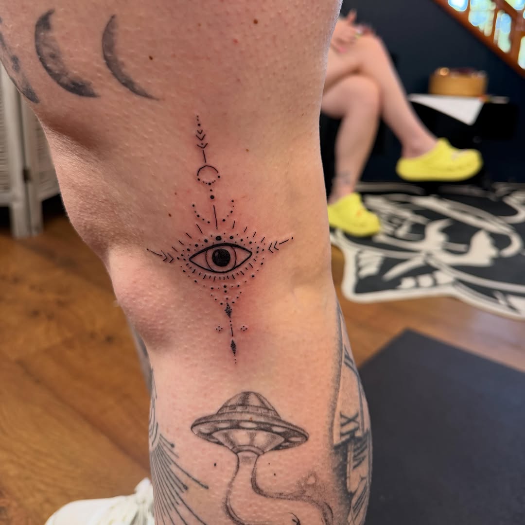 Tattoo by @ericarose_tattoos β fine_line, dotwork
