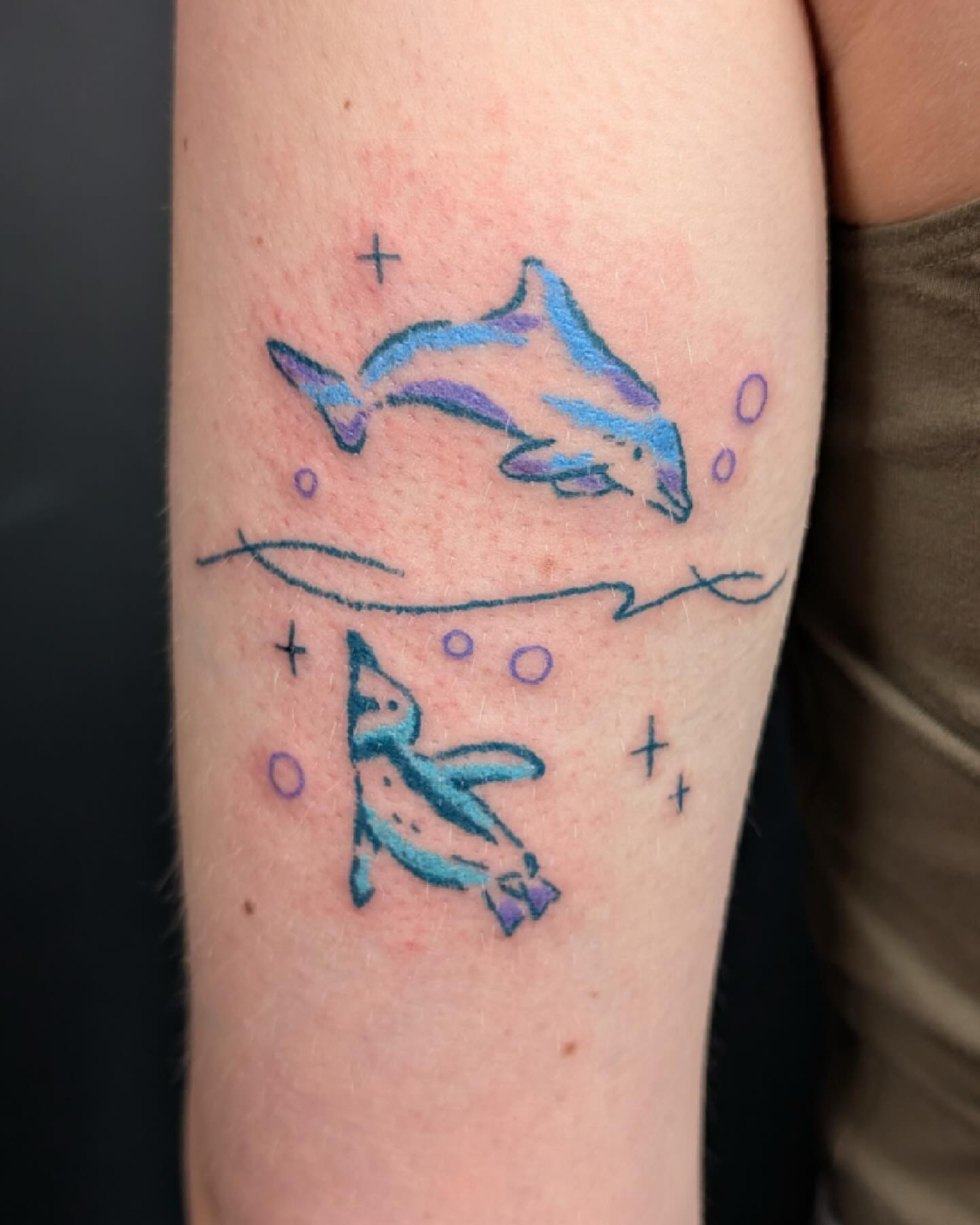 Tattoo by @ilaydaatak — dotwork, watercolor