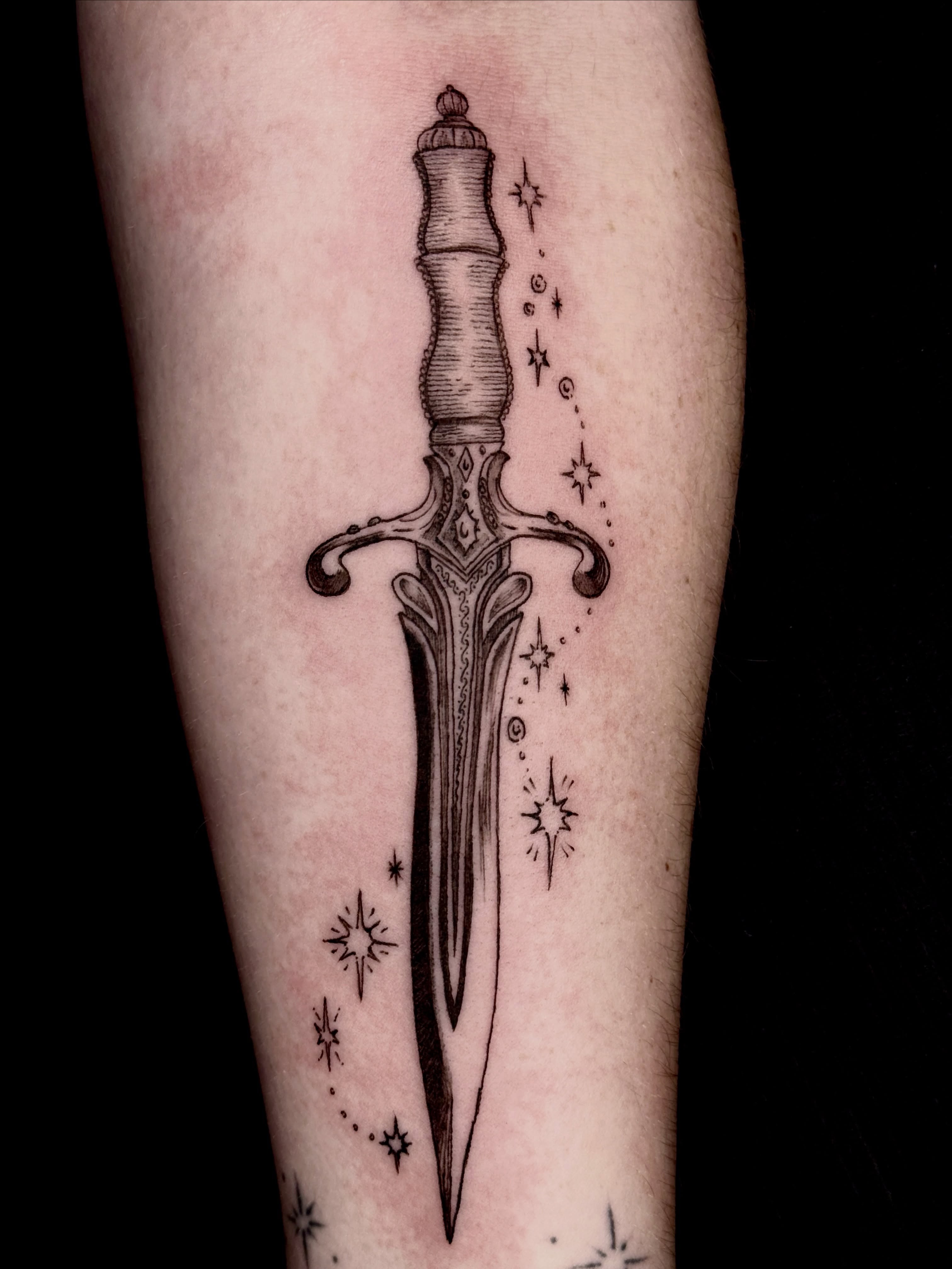 Tattoo by @tatertottats — black_and_grey
