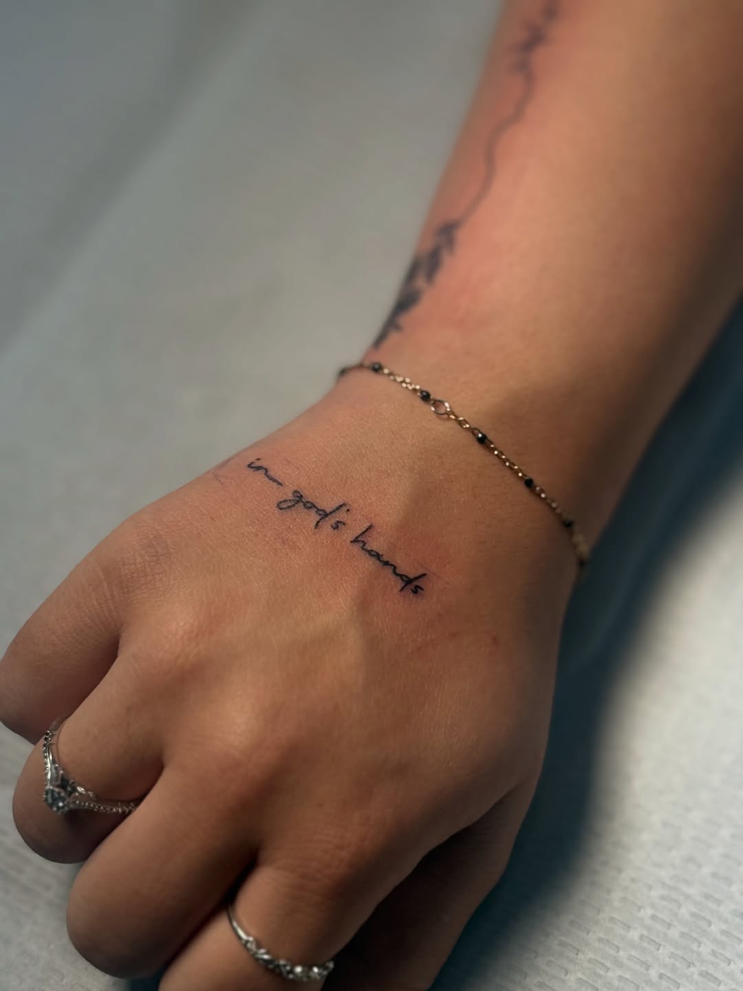 Tattoo by @tattsbyjojo — fine_line, lettering_script