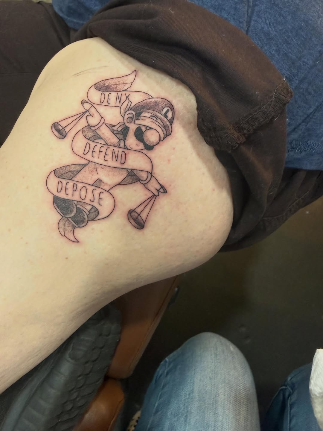 Tattoo by @honeysucktattoo — new_school, lettering_script
