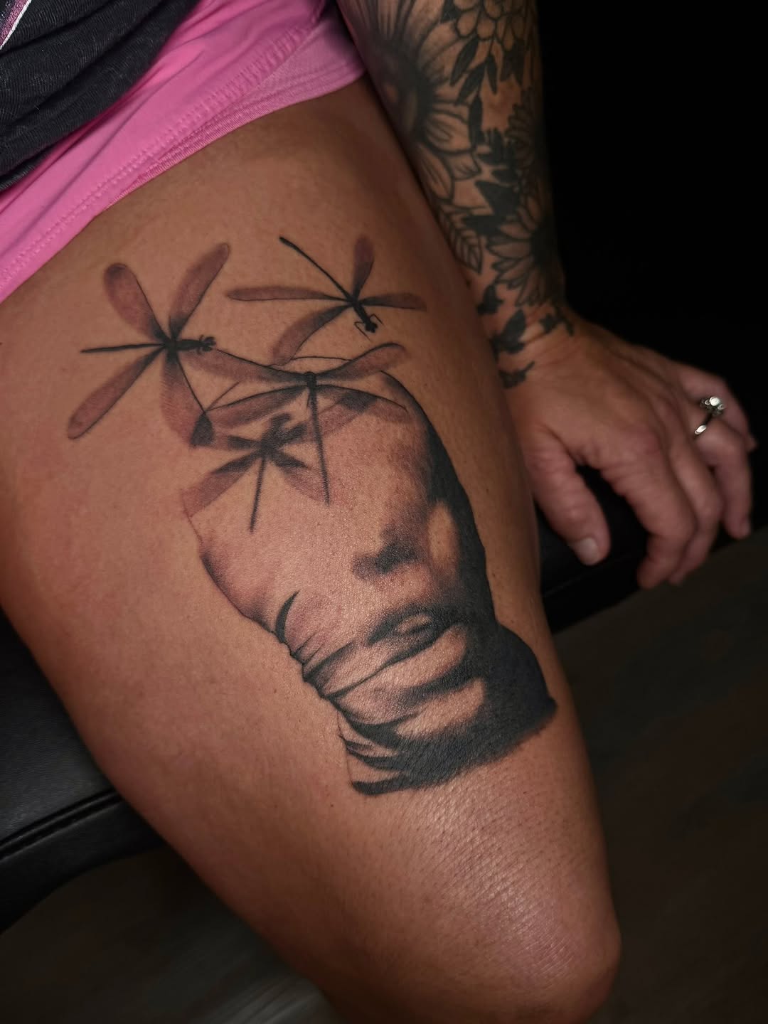 Tattoo by @madisonkaytattoos โ realism, black_and_grey