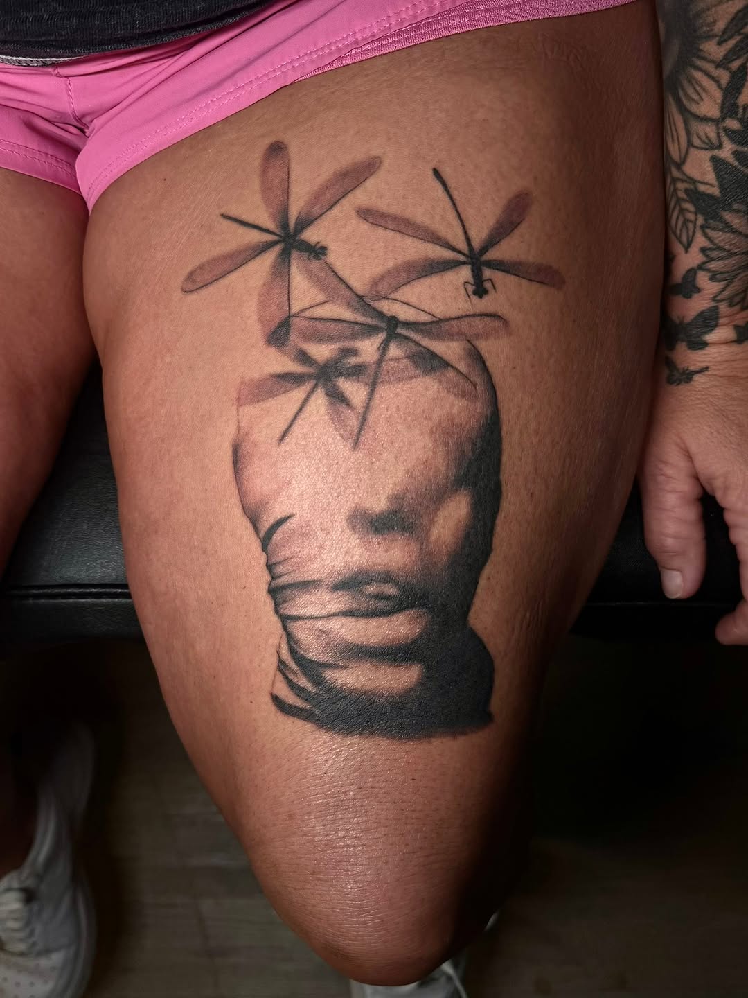 Tattoo by @madisonkaytattoos โ realism, black_and_grey