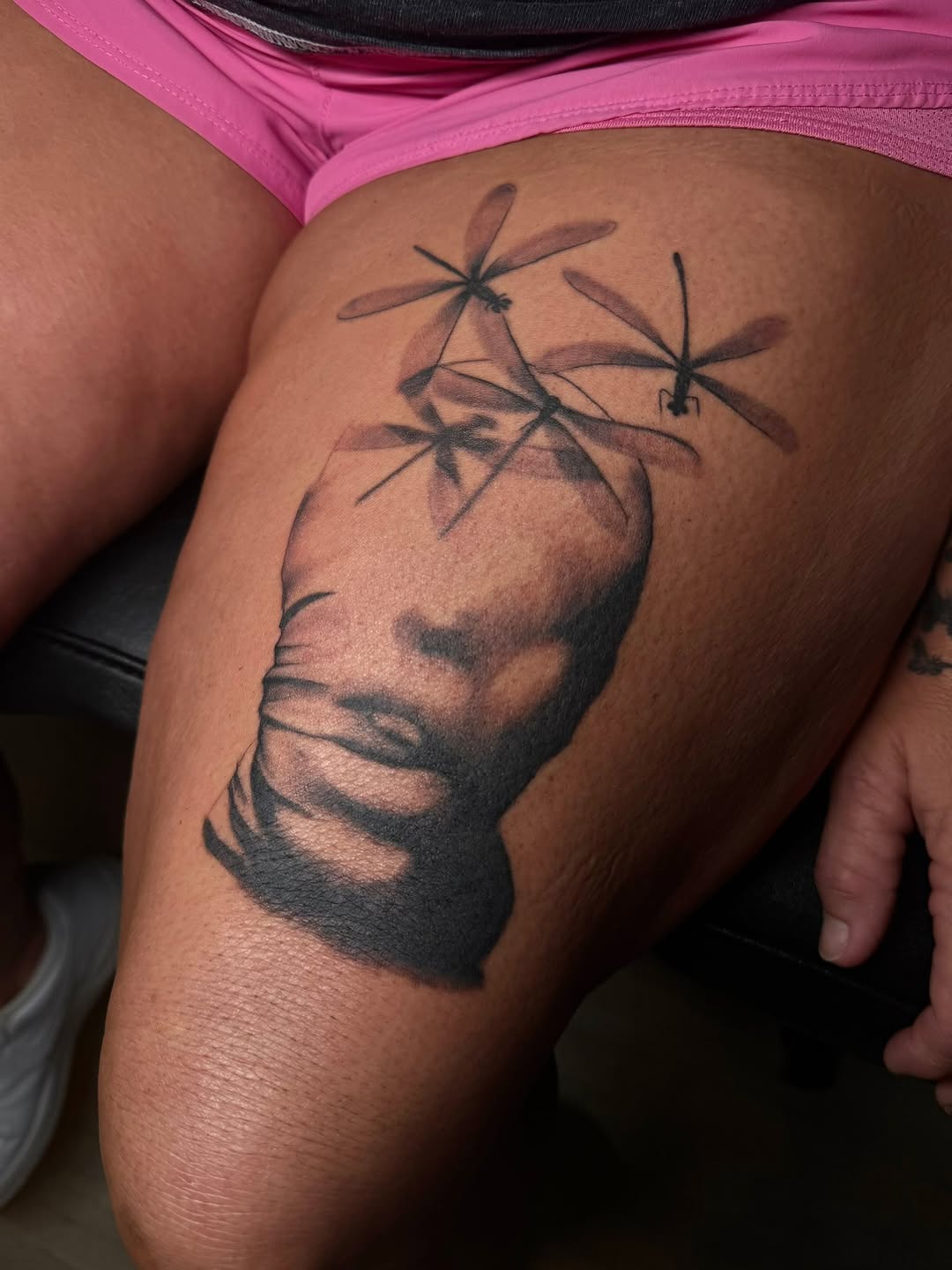 Tattoo by @madisonkaytattoos โ realism, black_and_grey