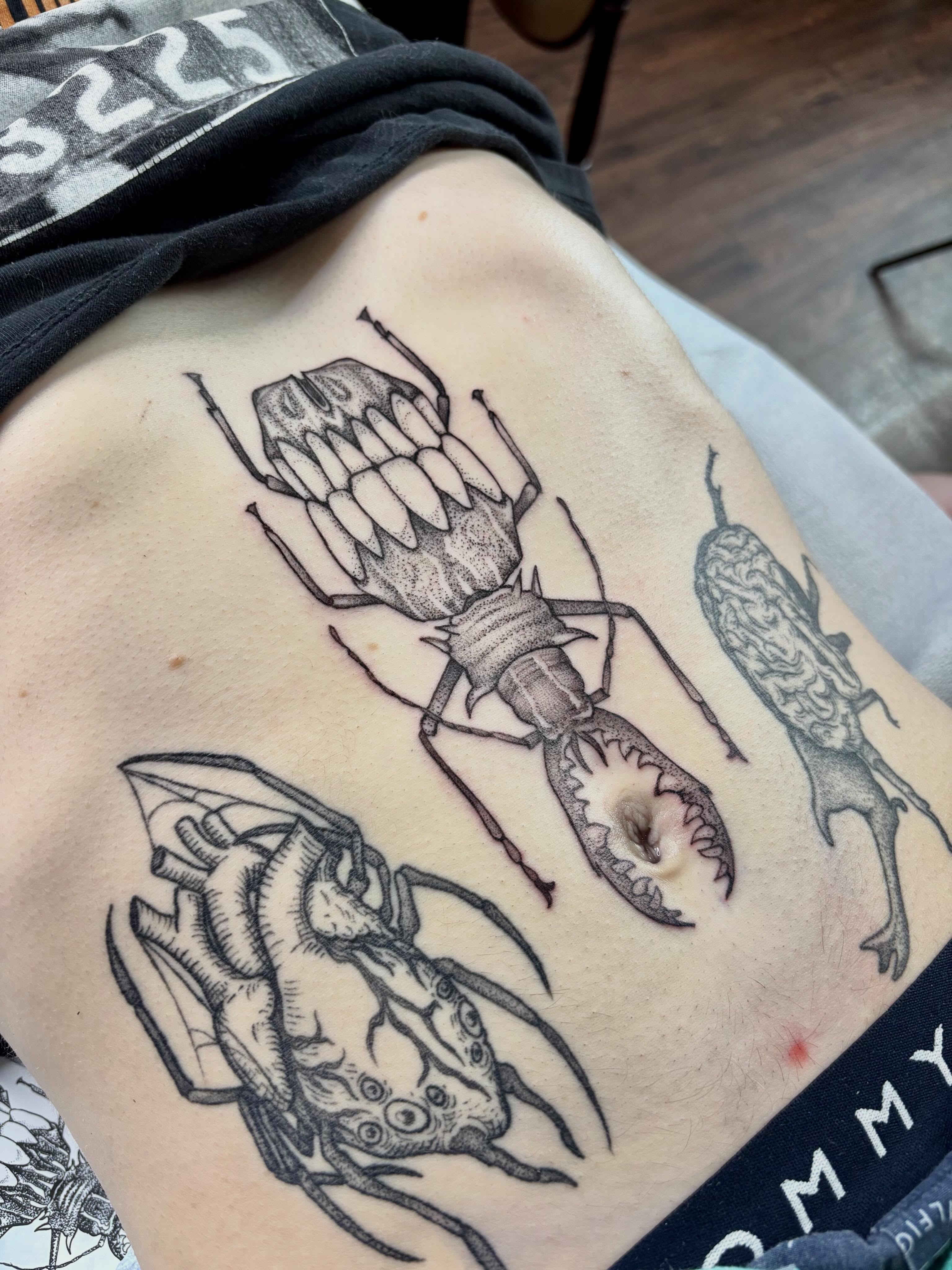 Tattoo by @softcorehorror — black_and_grey, realism