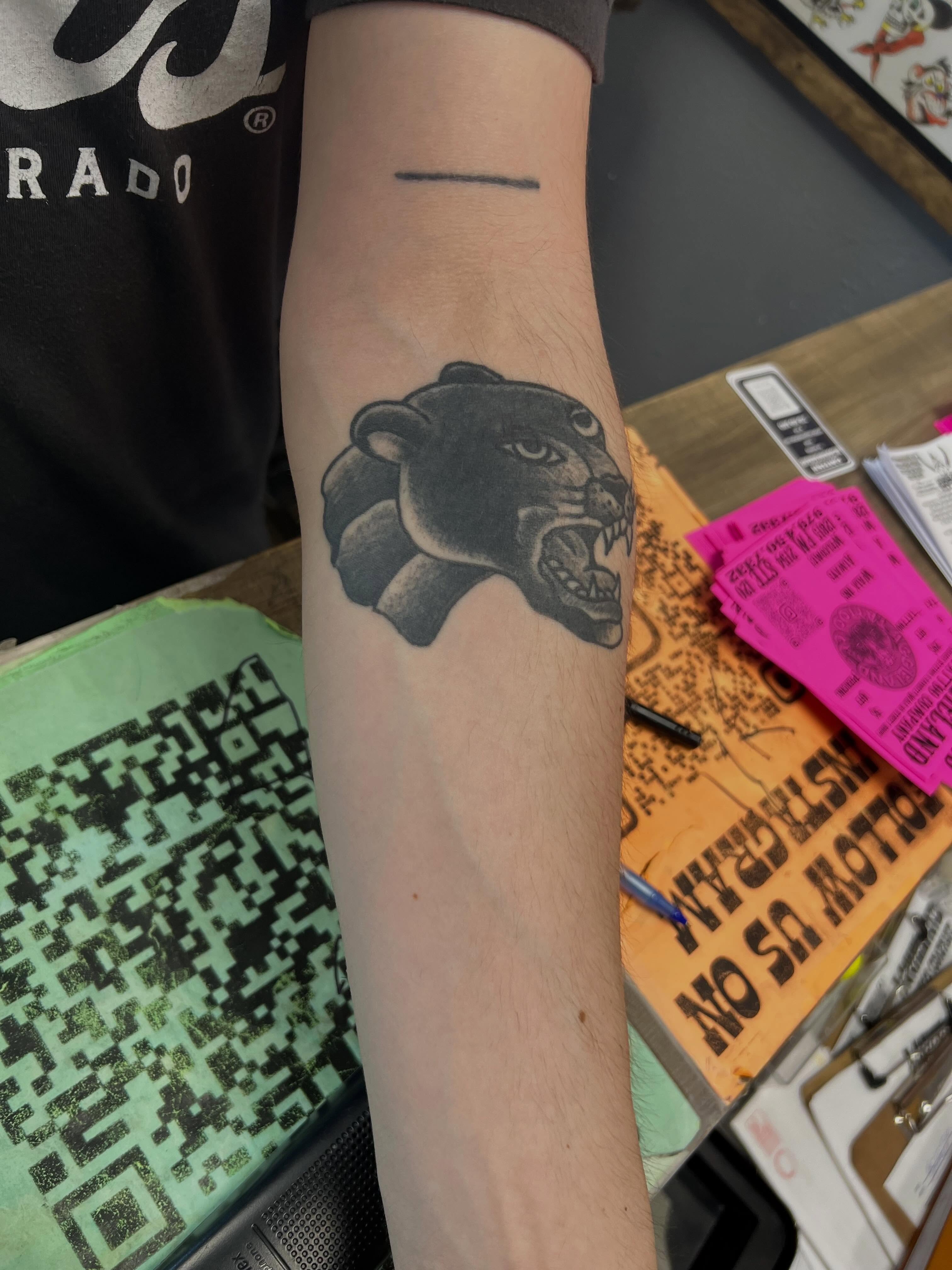 Tattoo by @geaux_catfish — black_and_grey