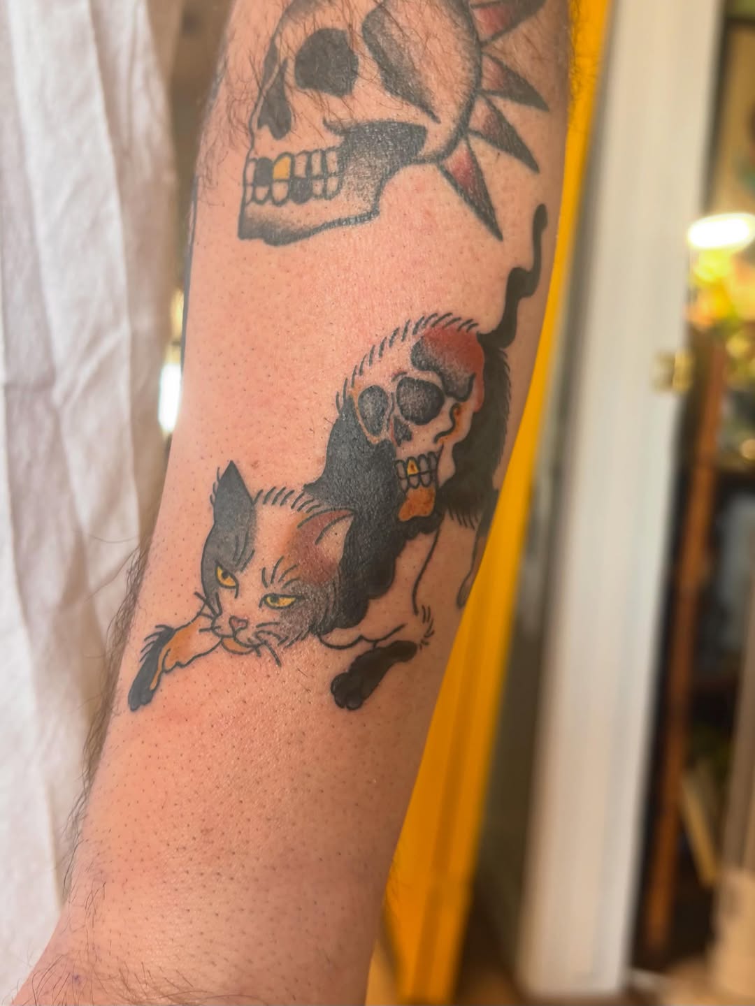 Tattoo by @aliendavetattoos — american_traditional, black_and_grey