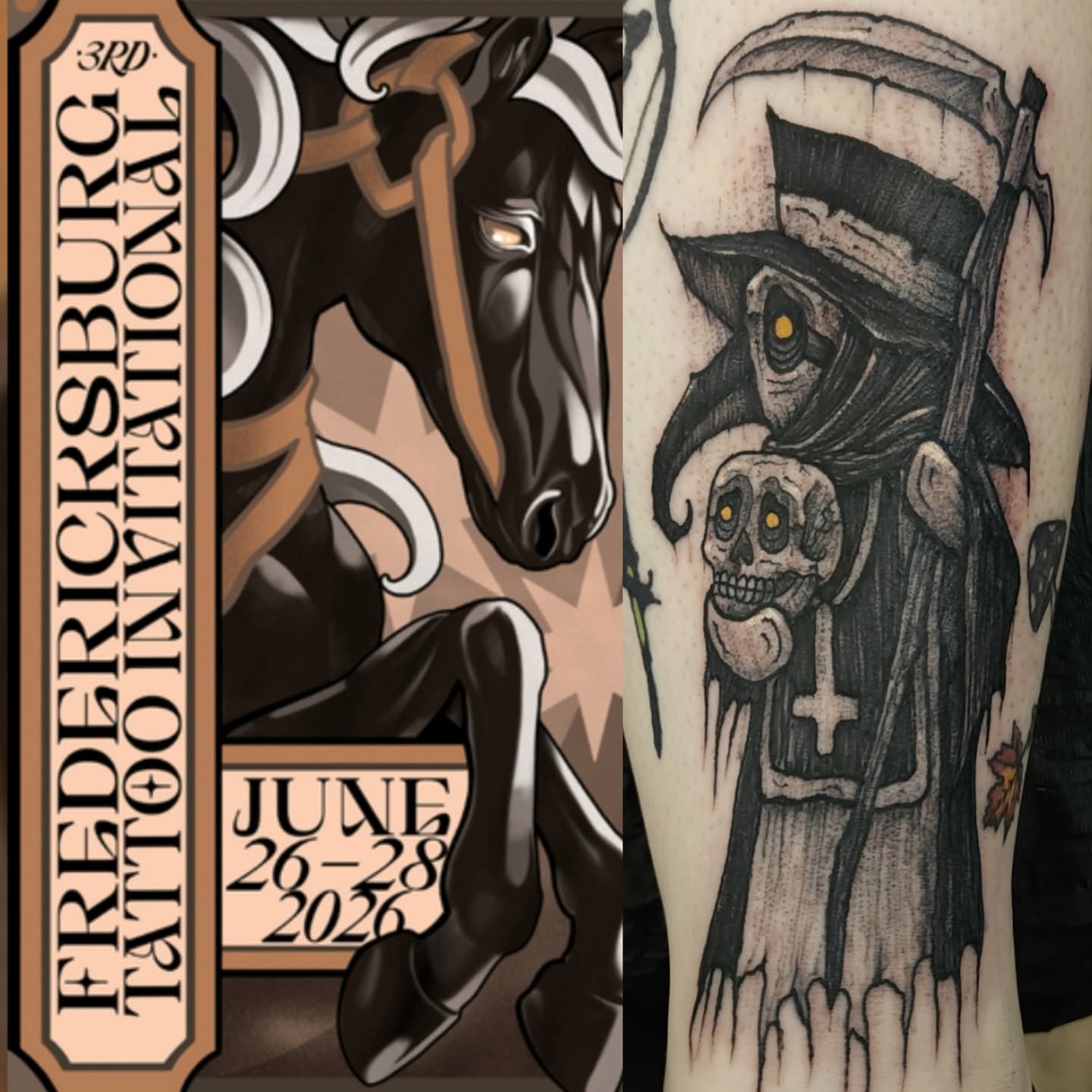 Tattoo by @george_labrada — black_and_grey, dark_realism