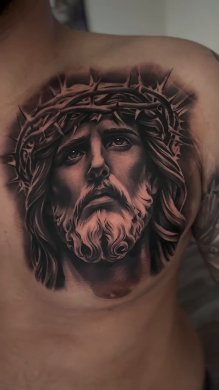 Tattoo by @tattoo_beez — realism, black_and_grey
