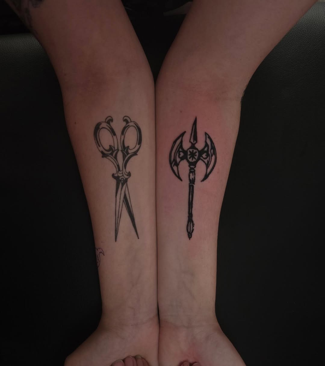 Tattoo by @bugpin7rl — blackwork