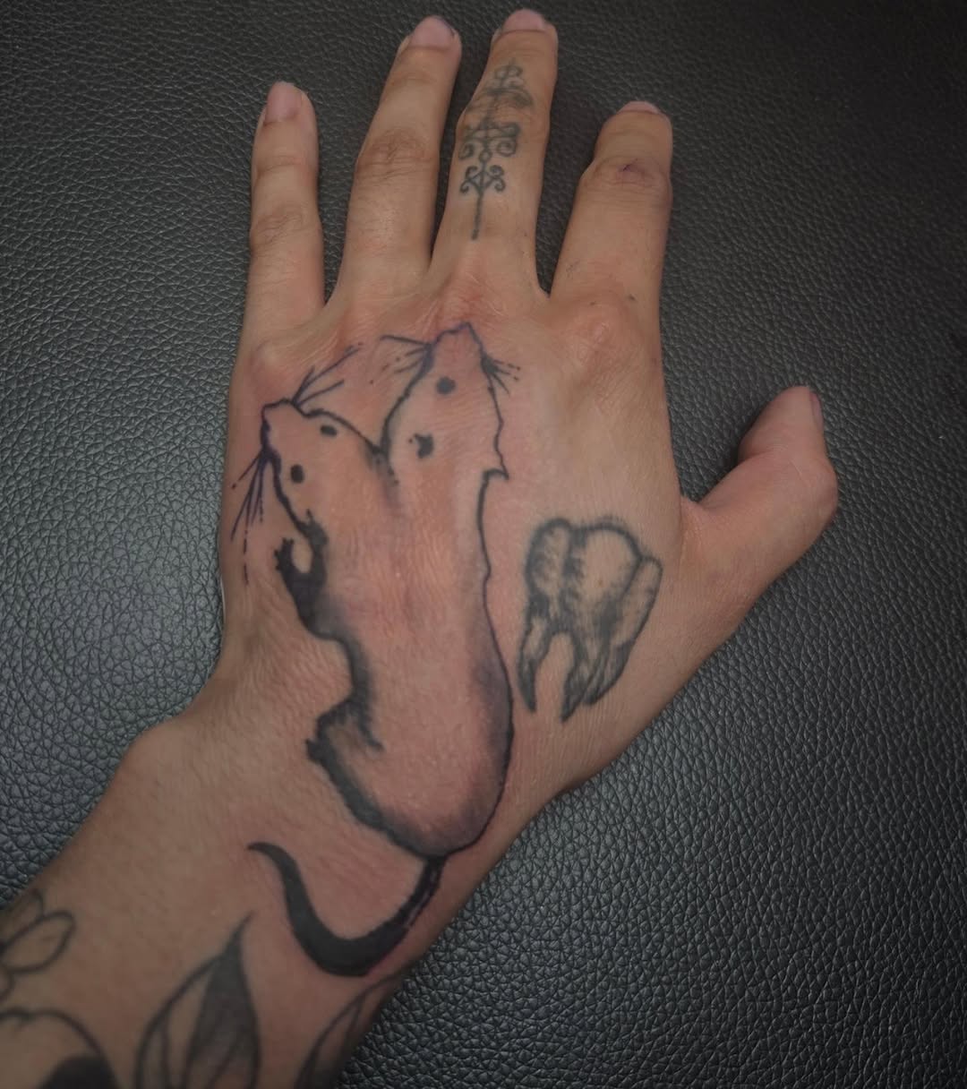Tattoo by @bugpin7rl — black_and_grey, dark_realism