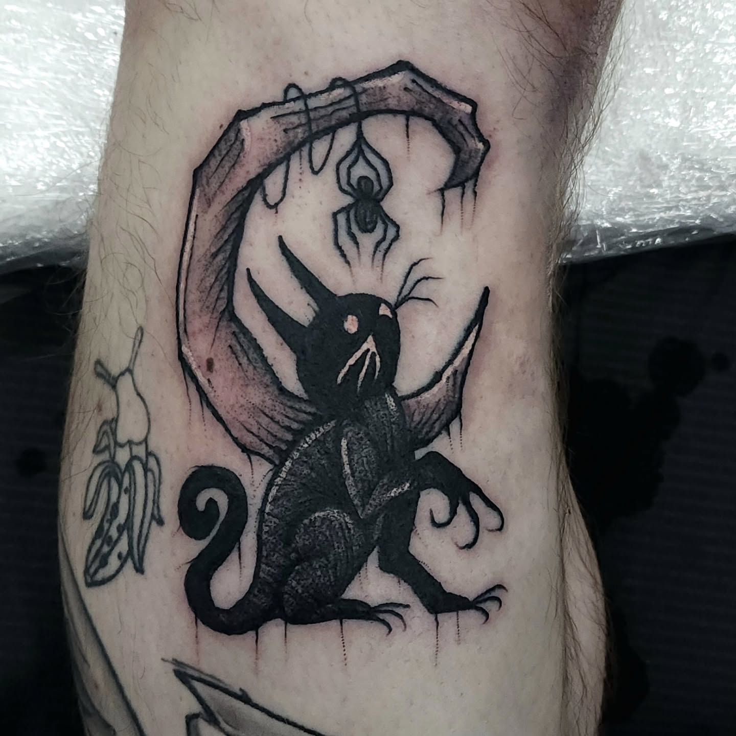 Tattoo by @george_labrada — dotwork, dark_realism