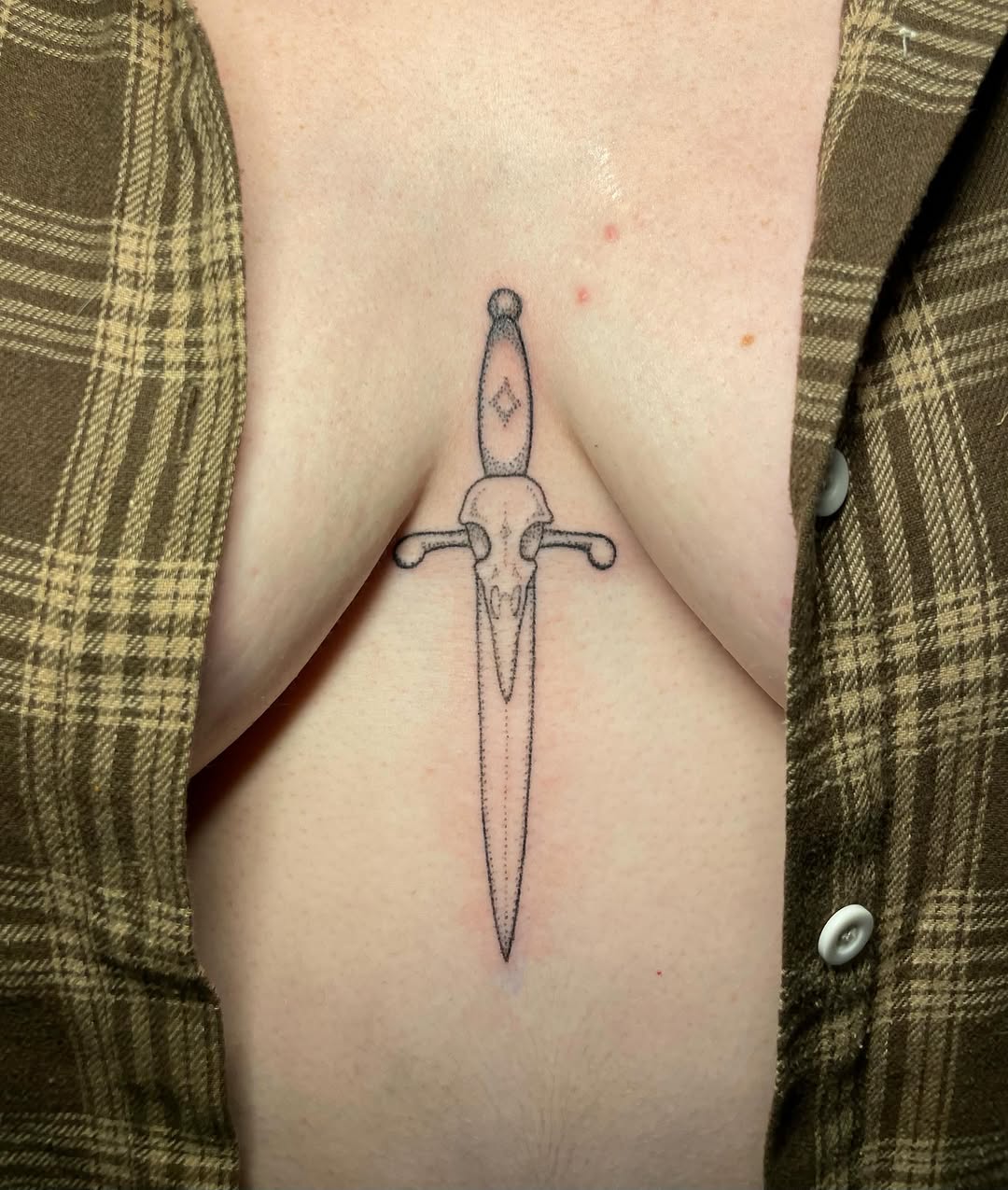 Tattoo by @mothmachine β fine_line, dotwork