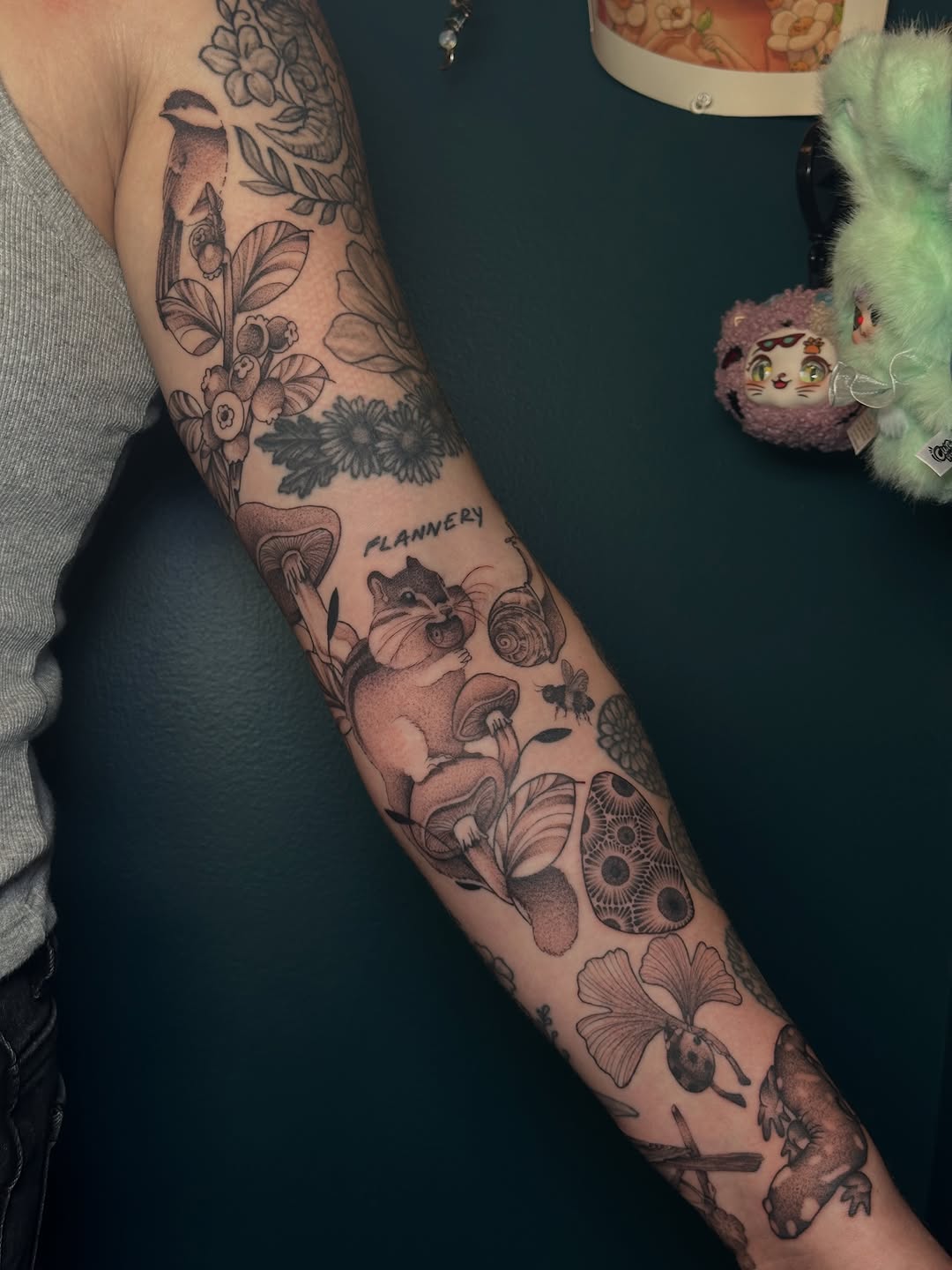 Tattoo by @inkygremlin — black_and_grey, realism