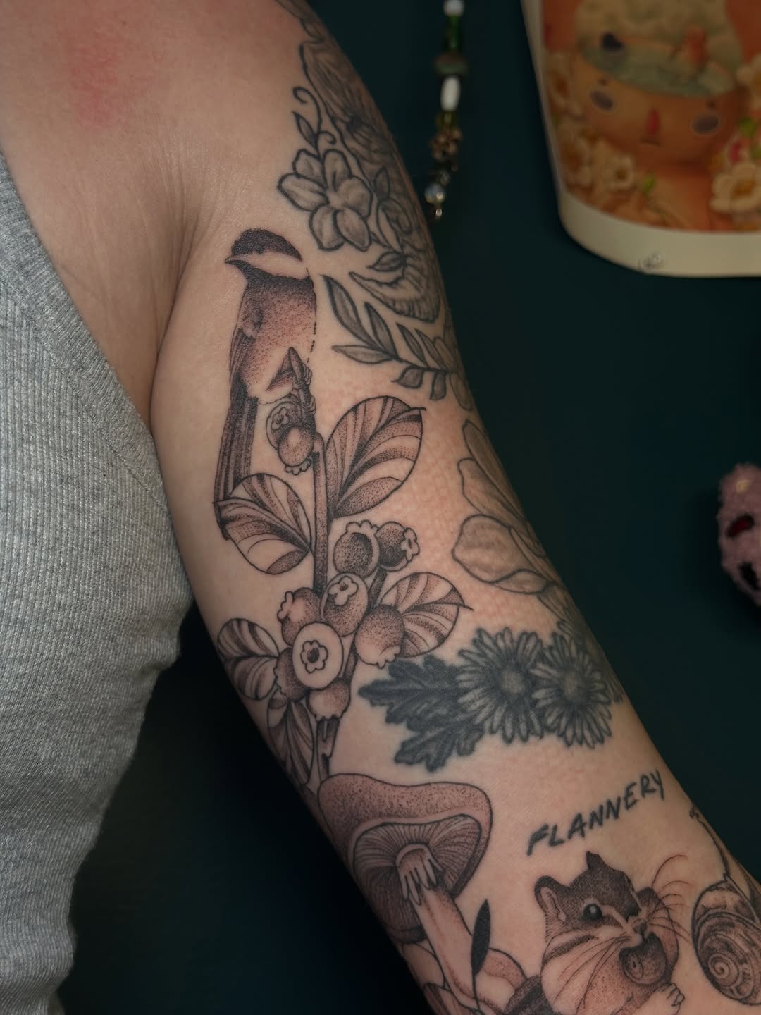 Tattoo by @inkygremlin — black_and_grey, realism