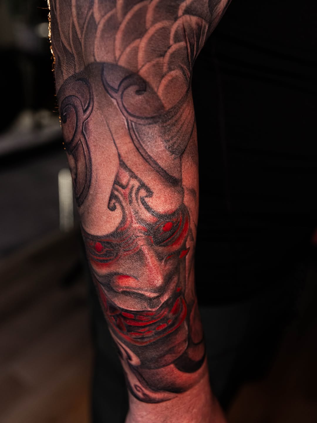 Tattoo by @1kc_laurenbeee — japanese_irezumi, black_and_grey