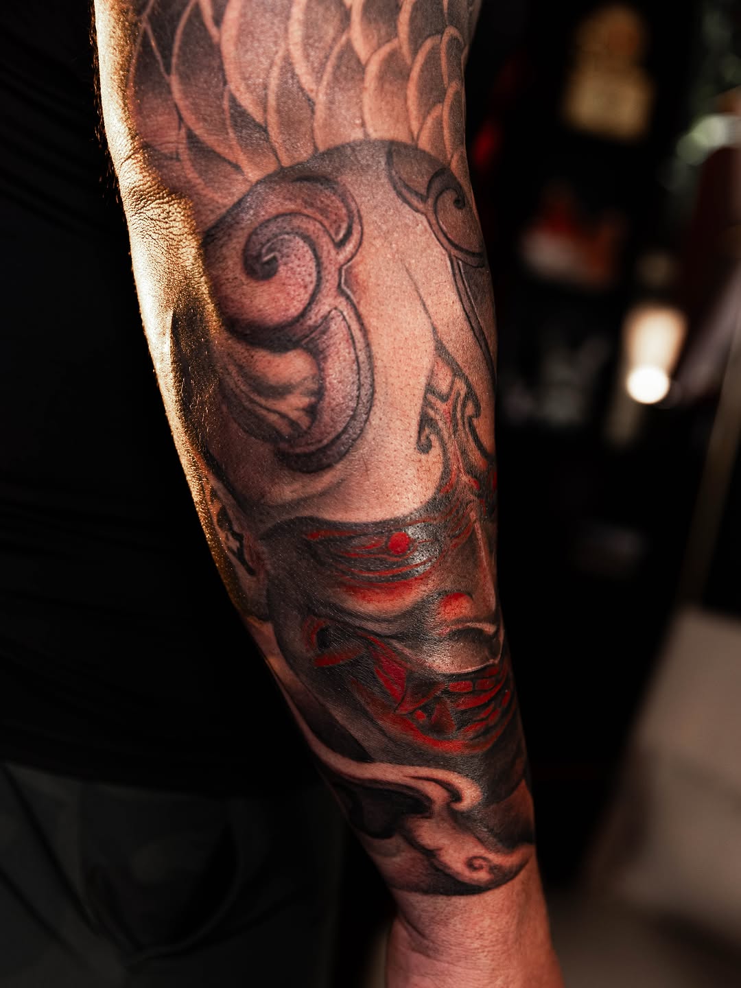 Tattoo by @1kc_laurenbeee — japanese_irezumi, black_and_grey
