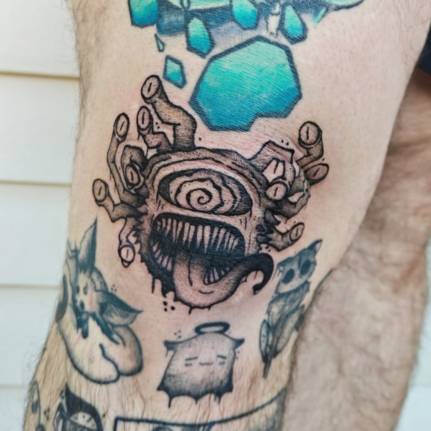 Tattoo by @eightleggedmeg — neo_traditional, dotwork