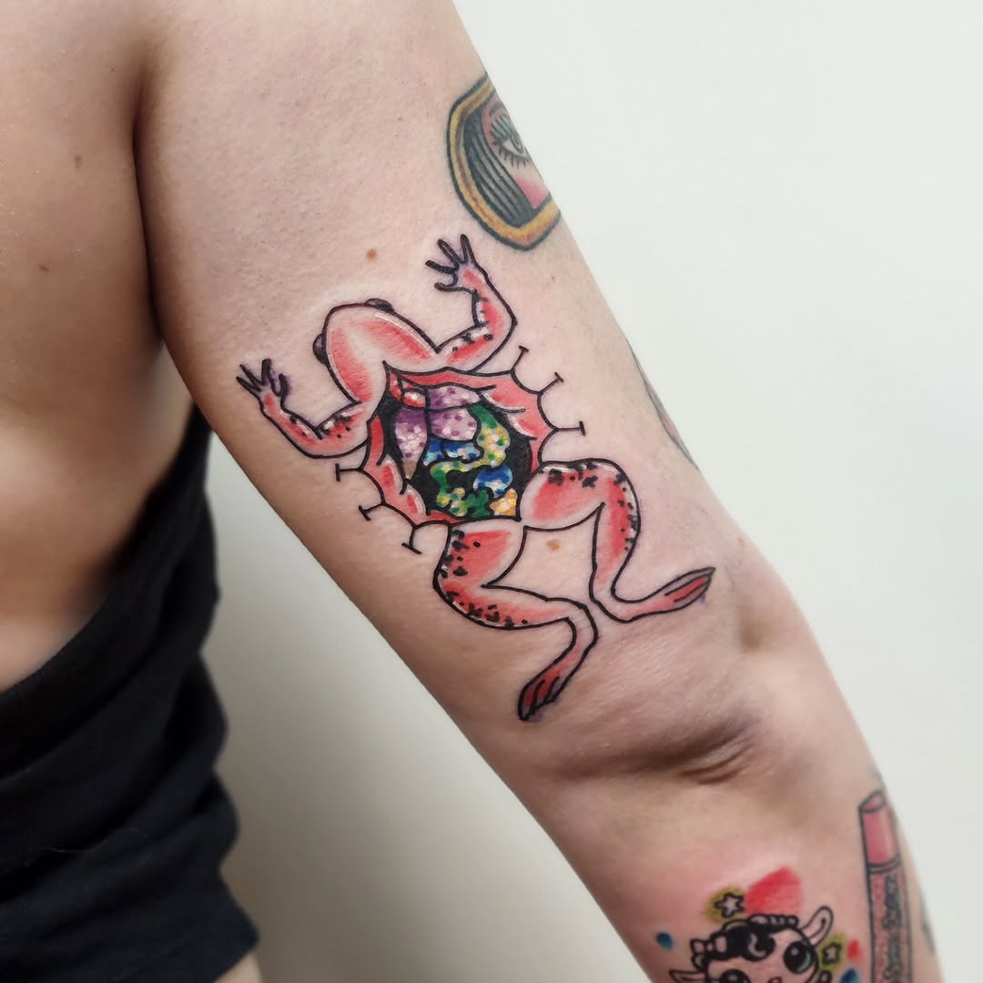 Tattoo by @queenofchaostattoos — new_school, surrealism