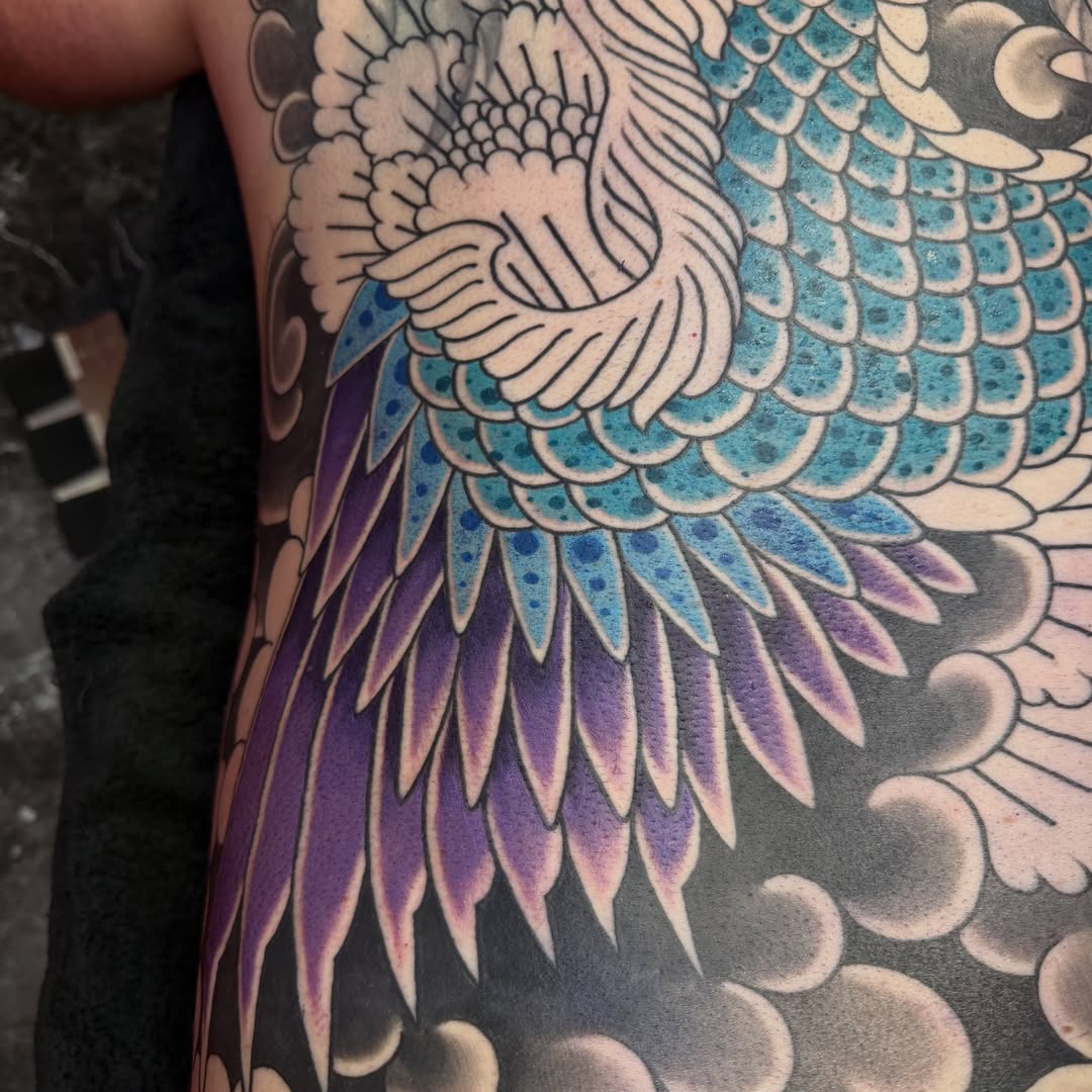 Tattoo by @taintidtats — american_traditional, dotwork