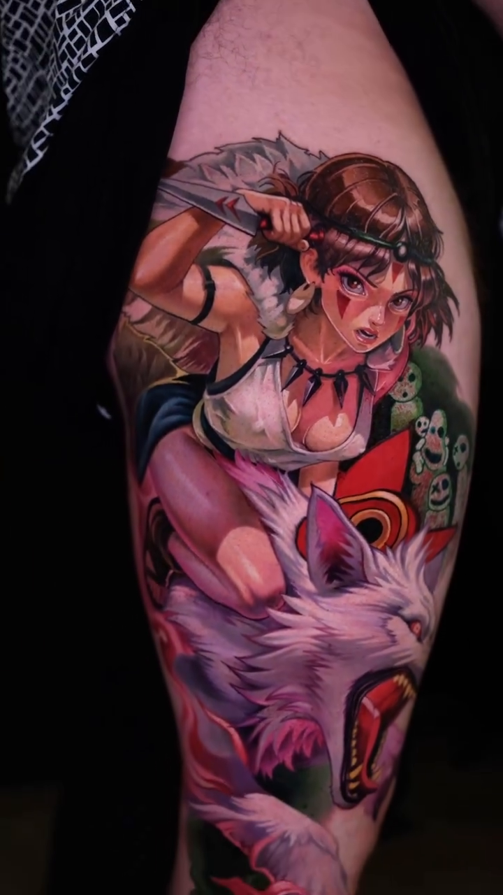Tattoo by @delai_dzen — anime, realism