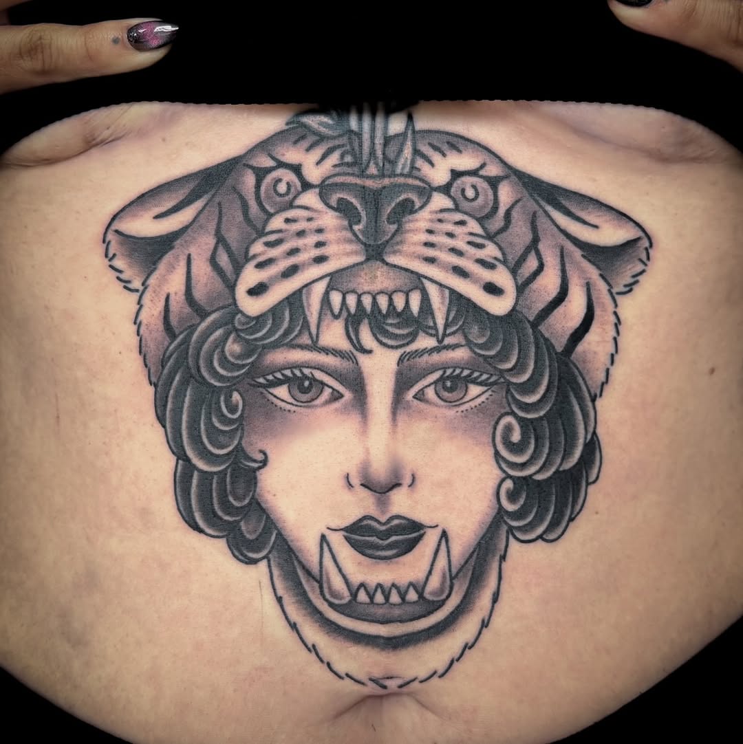 Tattoo by @bangarangtattoos — american_traditional, black_and_grey