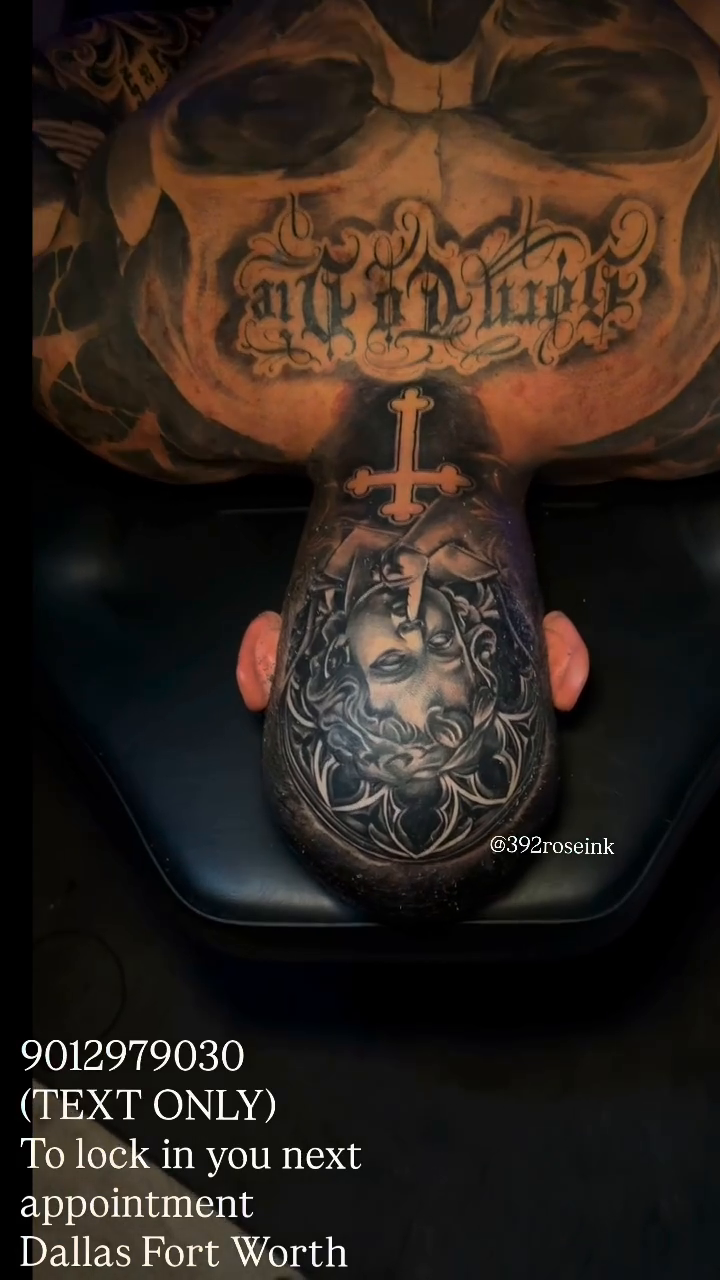 Tattoo by @392roseink — black_and_grey, realism