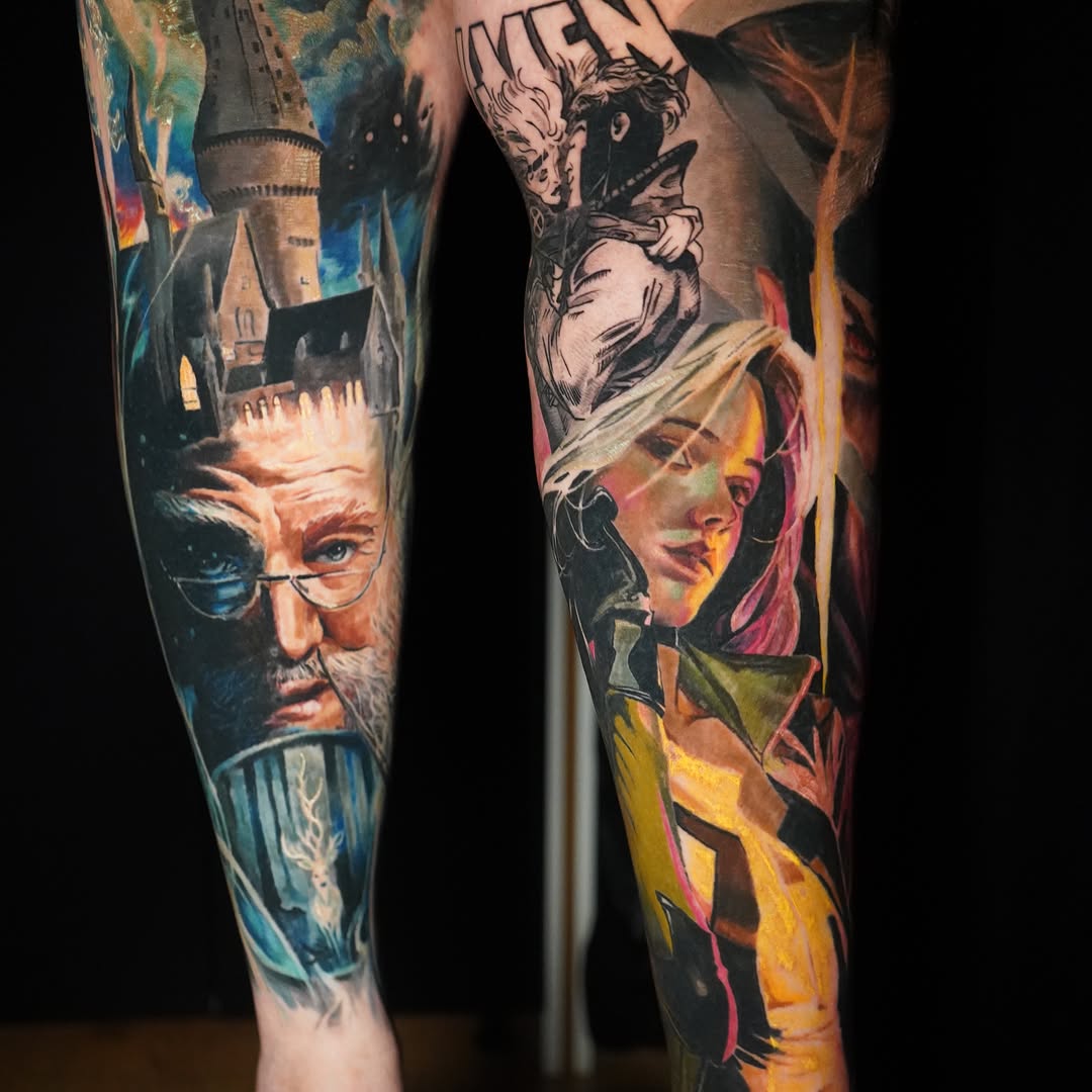 Tattoo by @darlgnau — realism, anime