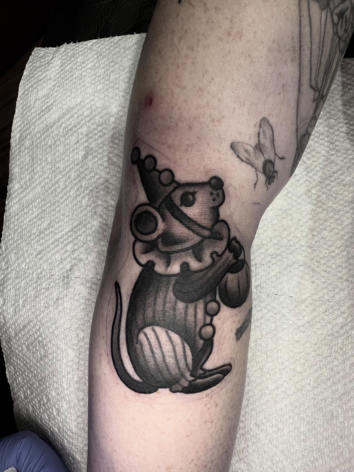 Tattoo by @electriczeb — black_and_grey