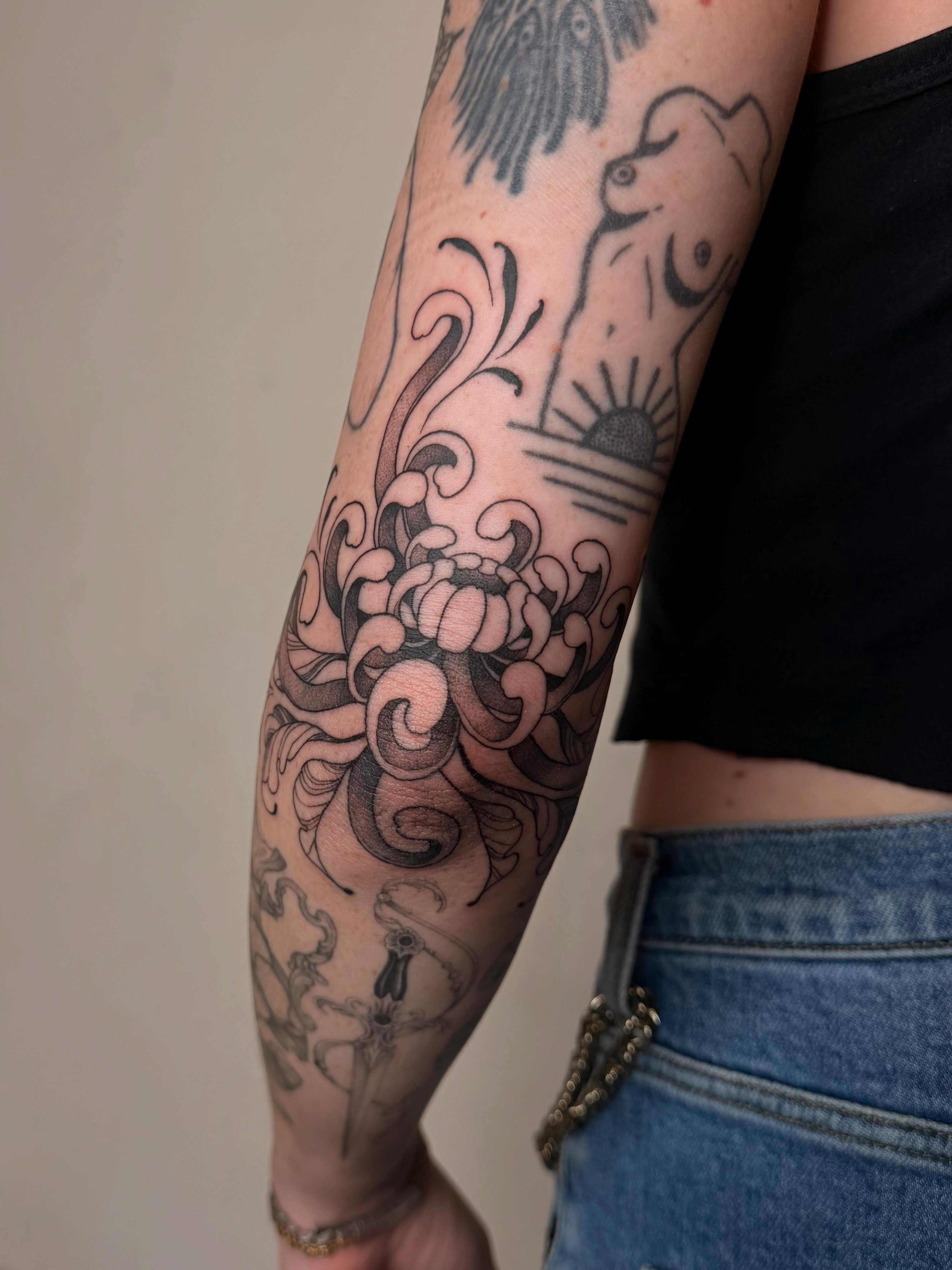 Tattoo by @gr3ywash — black_and_grey