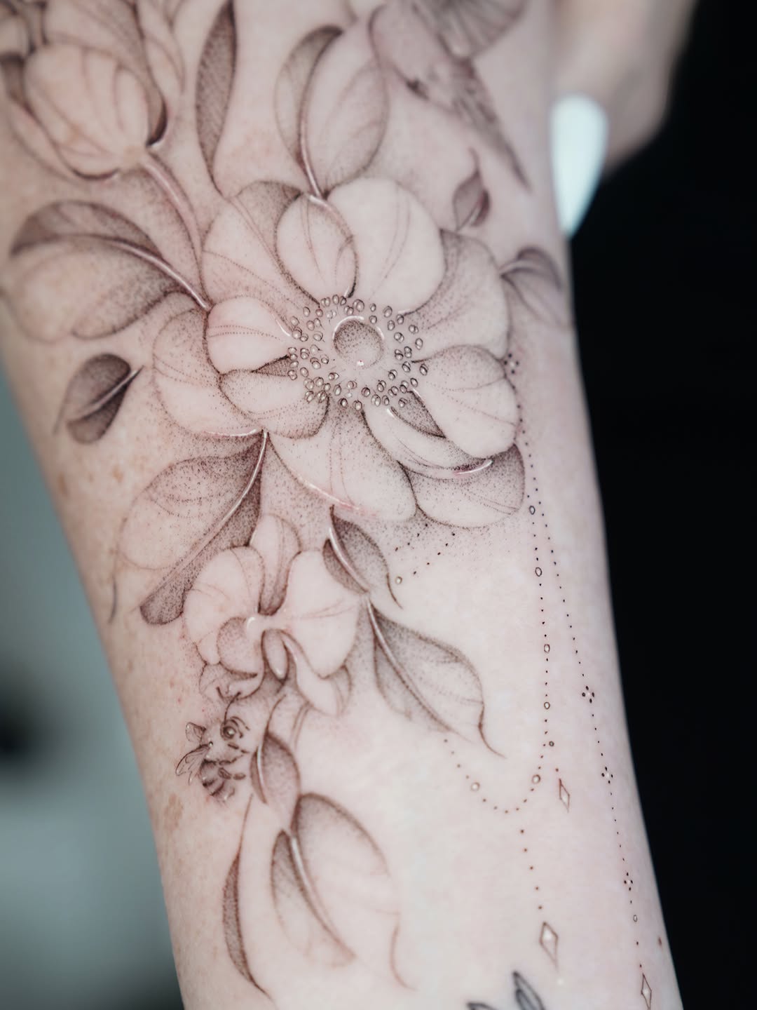 Tattoo by @belfernandezink — dotwork, fine_line