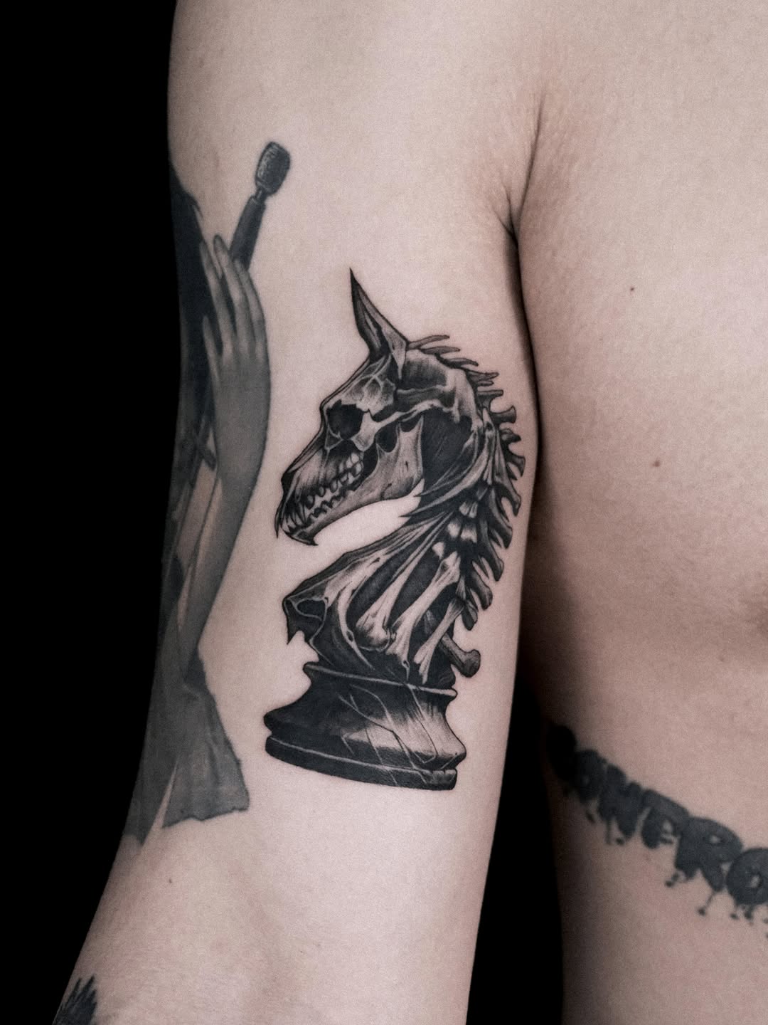 Tattoo by @melo_tatt — realism, black_and_grey