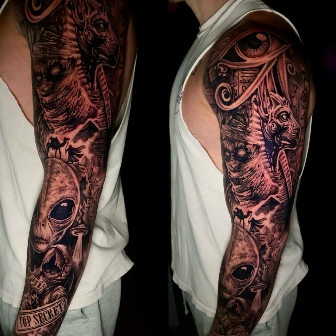 Tattoo by @tattoosbybeanz — realism, black_and_grey