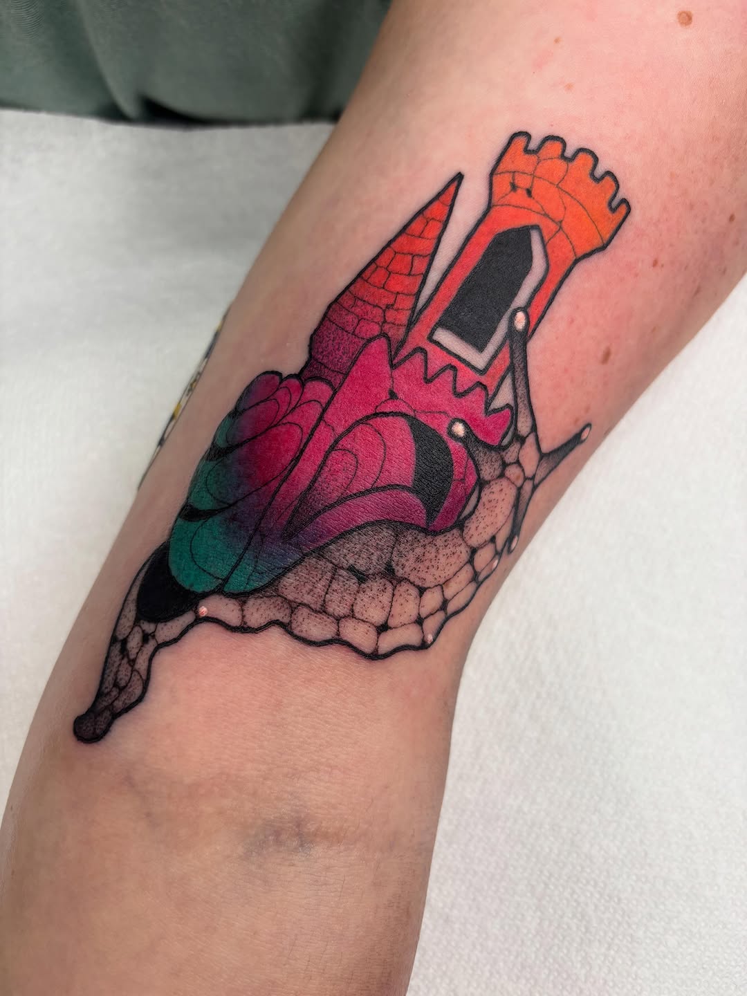Tattoo by @carly.tattoos — new_school, trash_polka