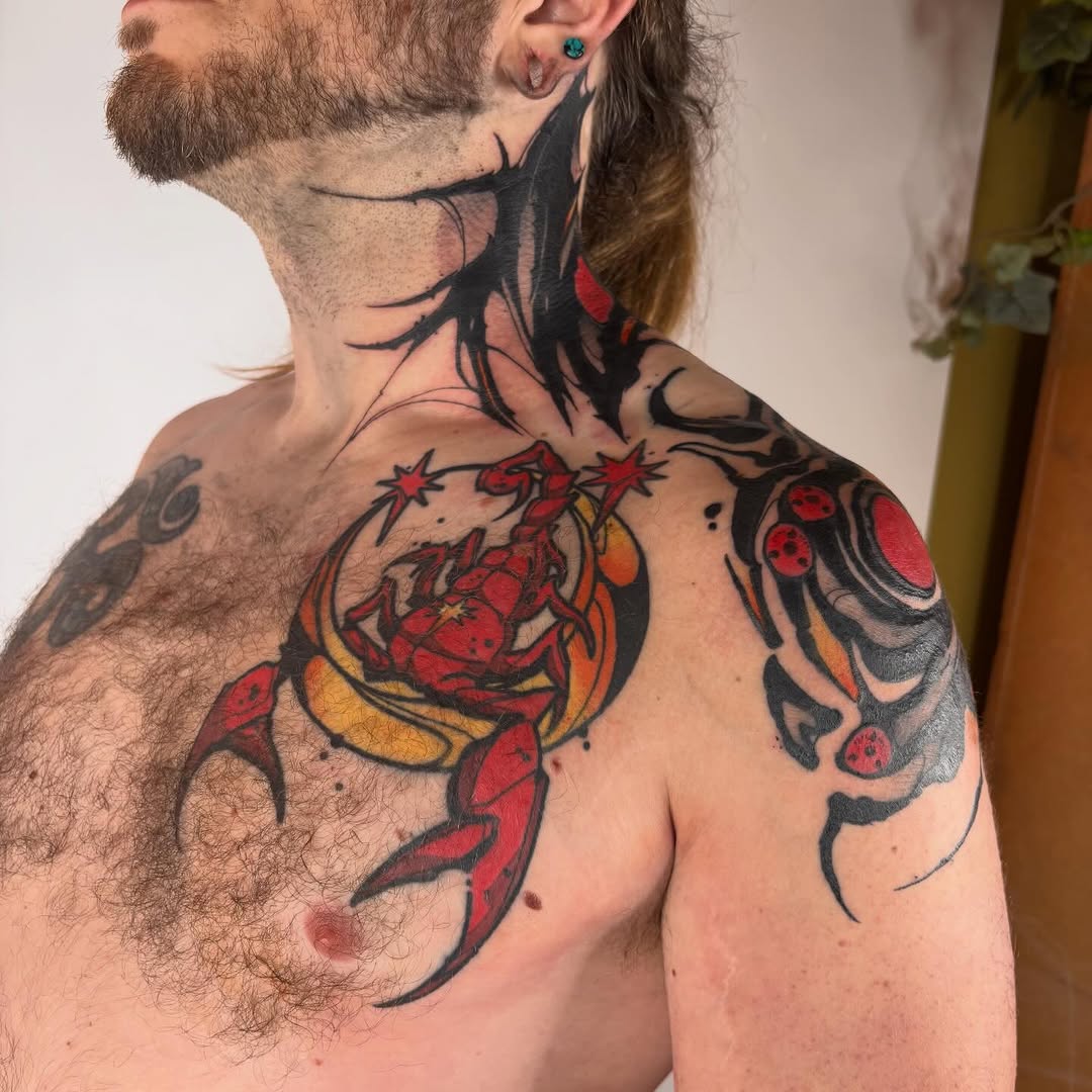 Tattoo by @ghost_ham — new_school, trash_polka