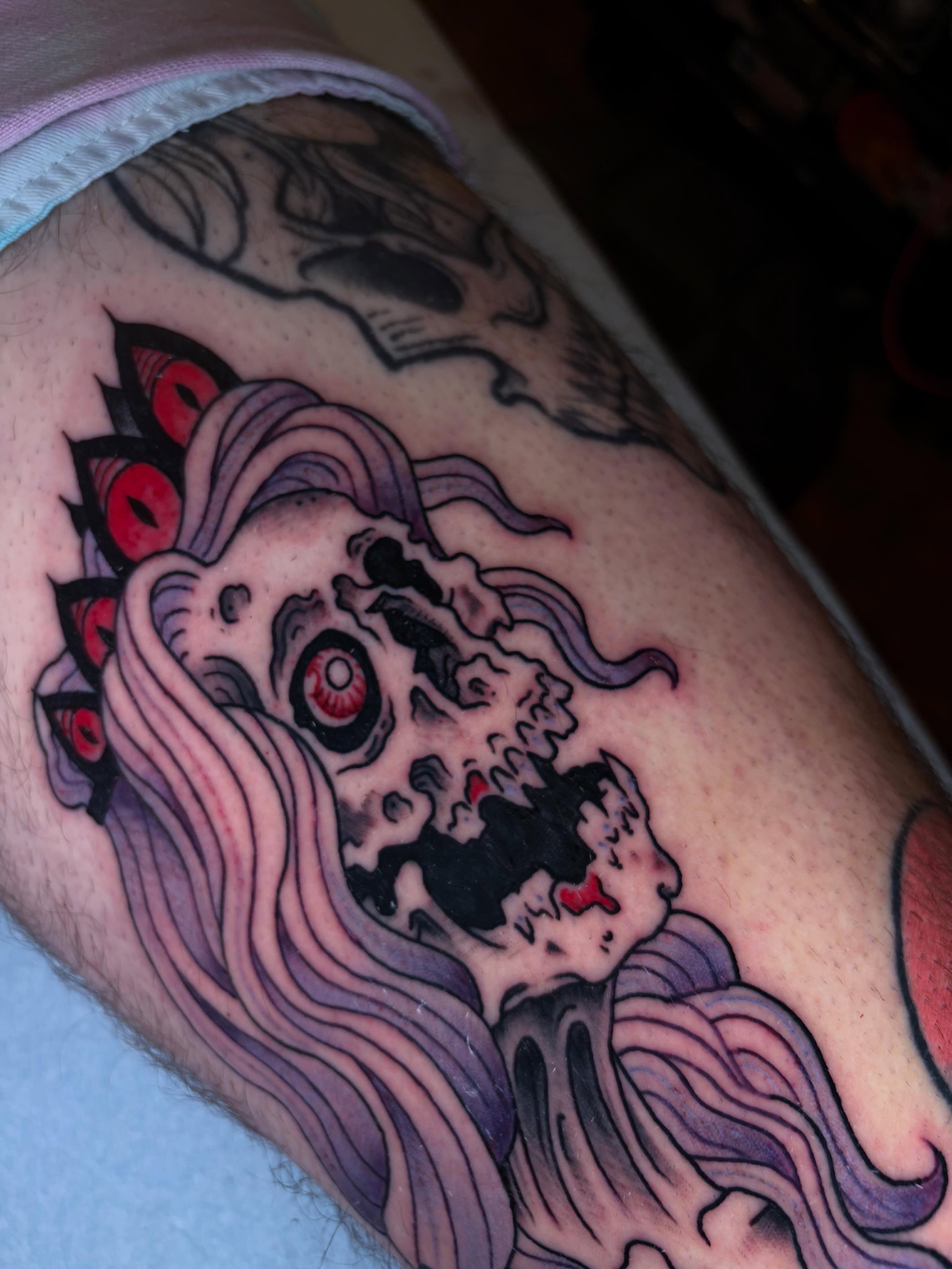 Tattoo by @the.sprouler โ american_traditional, dark_realism