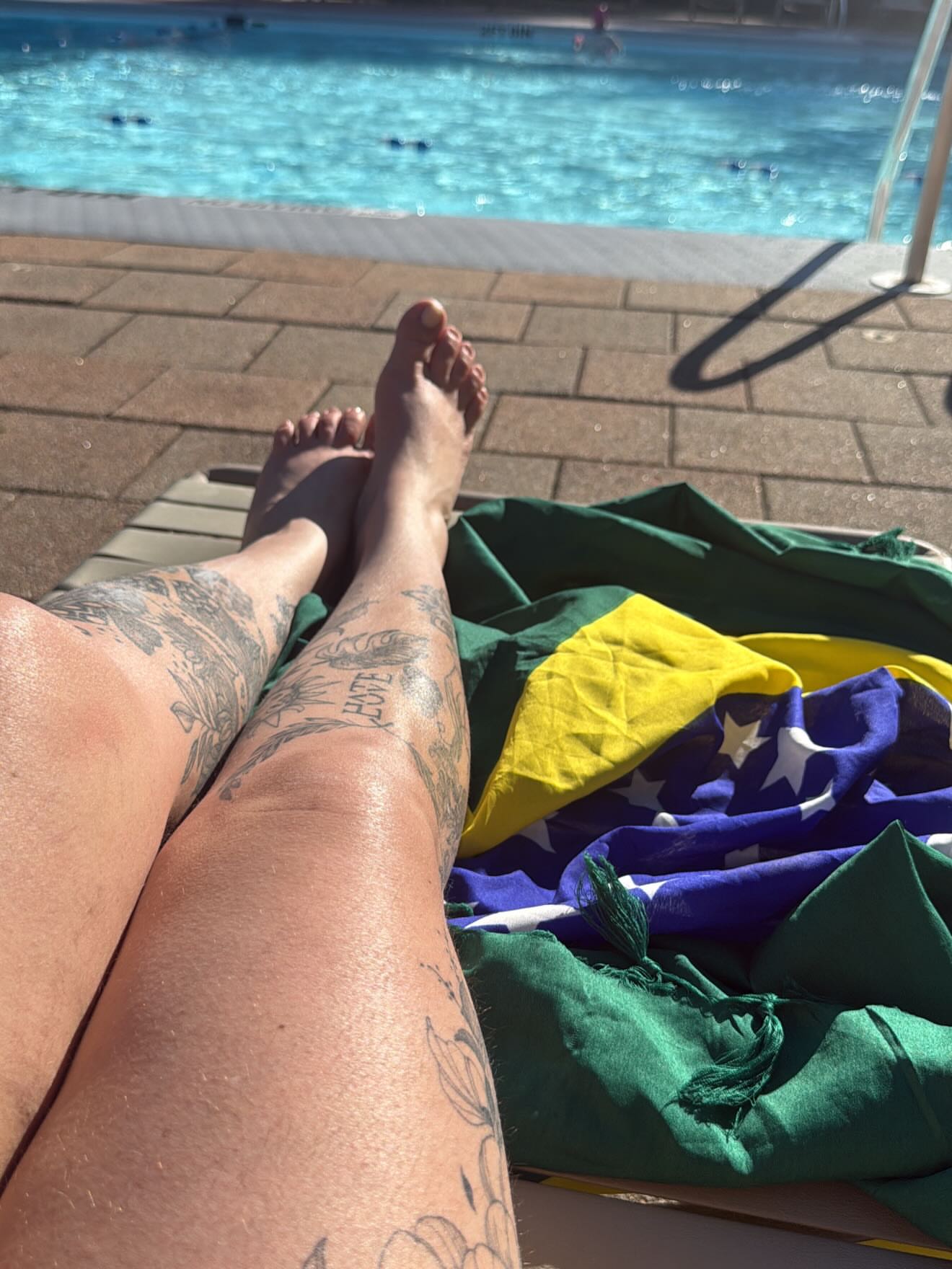 Leg tattoo American traditional tattoo on the leg by Silva Wellen