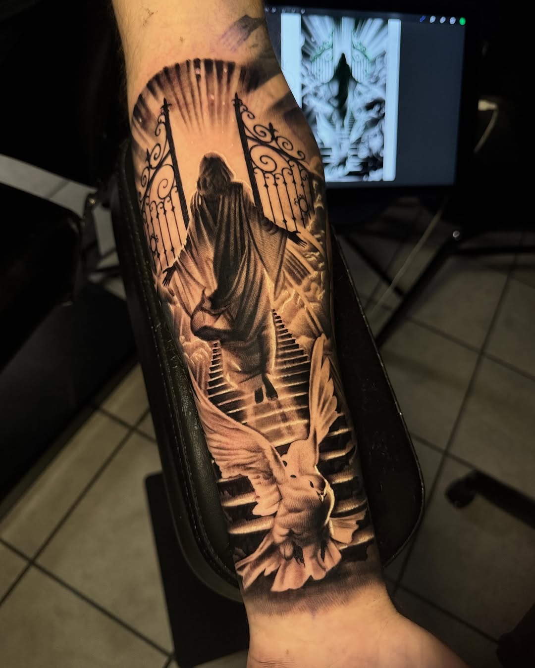 Tattoo by @jh_ink__ — realism, black_and_grey