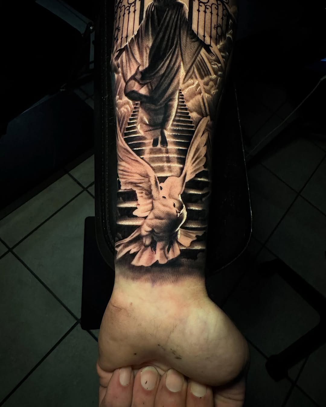Tattoo by @jh_ink__ — realism, black_and_grey
