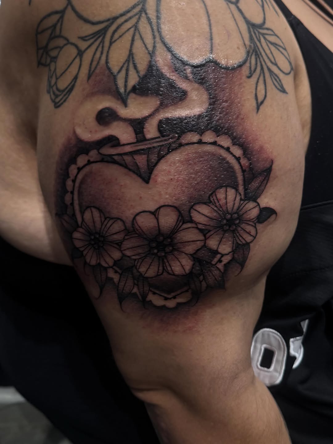 Tattoo by @smukonetattoos — black_and_grey, ornamental