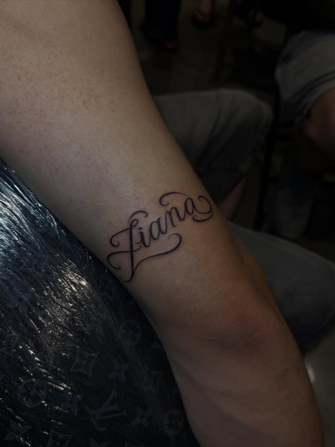 Tattoo by @smukonetattoos — lettering_script, fine_line