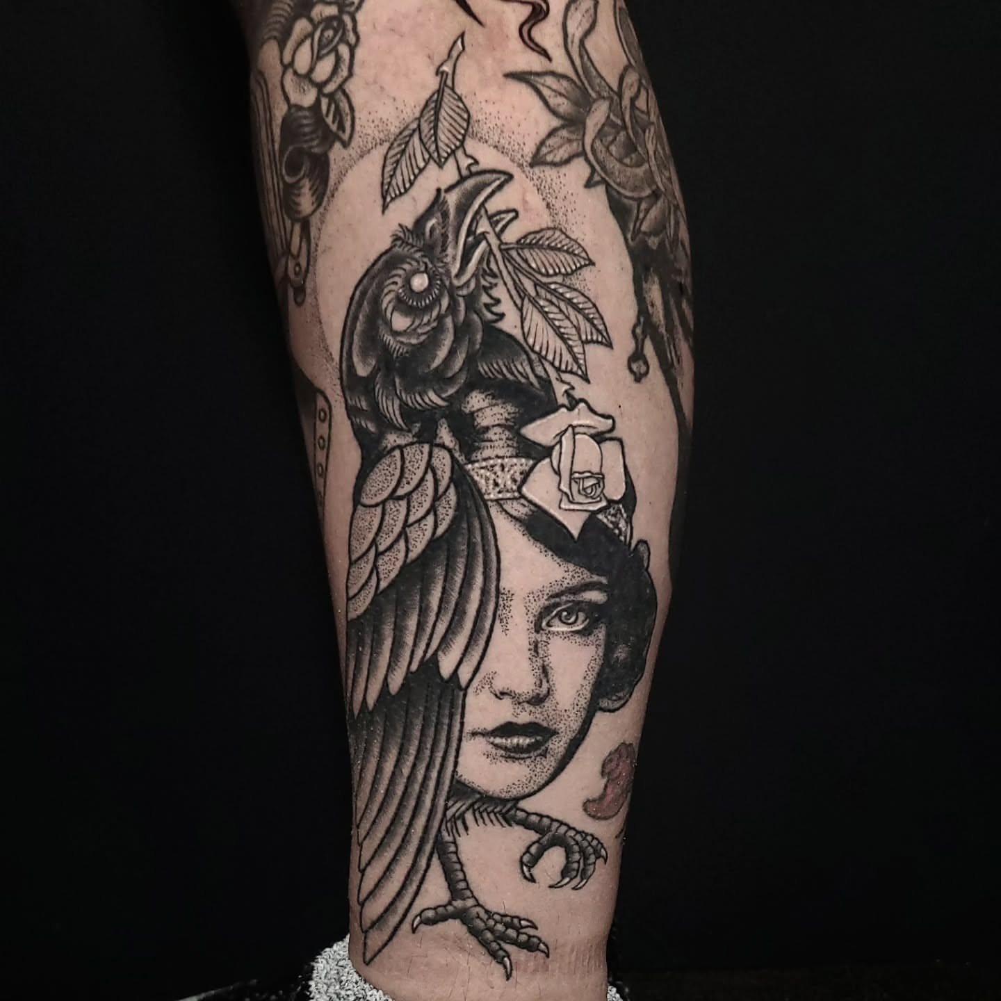 Tattoo by @alexanderstairstattoos — american_traditional, dotwork