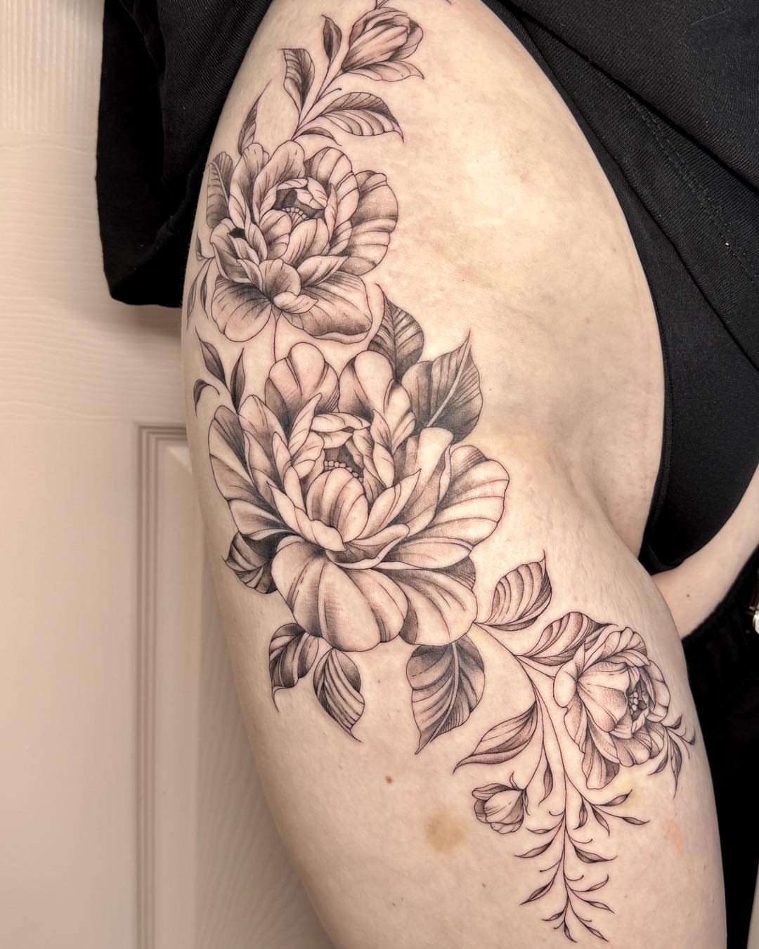 Tattoo by @beccasuetattoo — black_and_grey