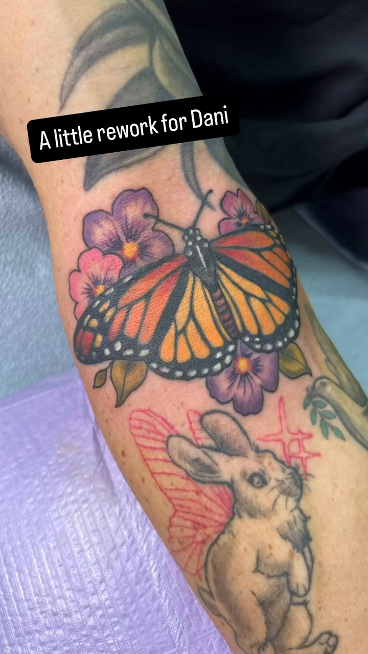 Tattoo on the forearm by Megan Merrell (Butler)