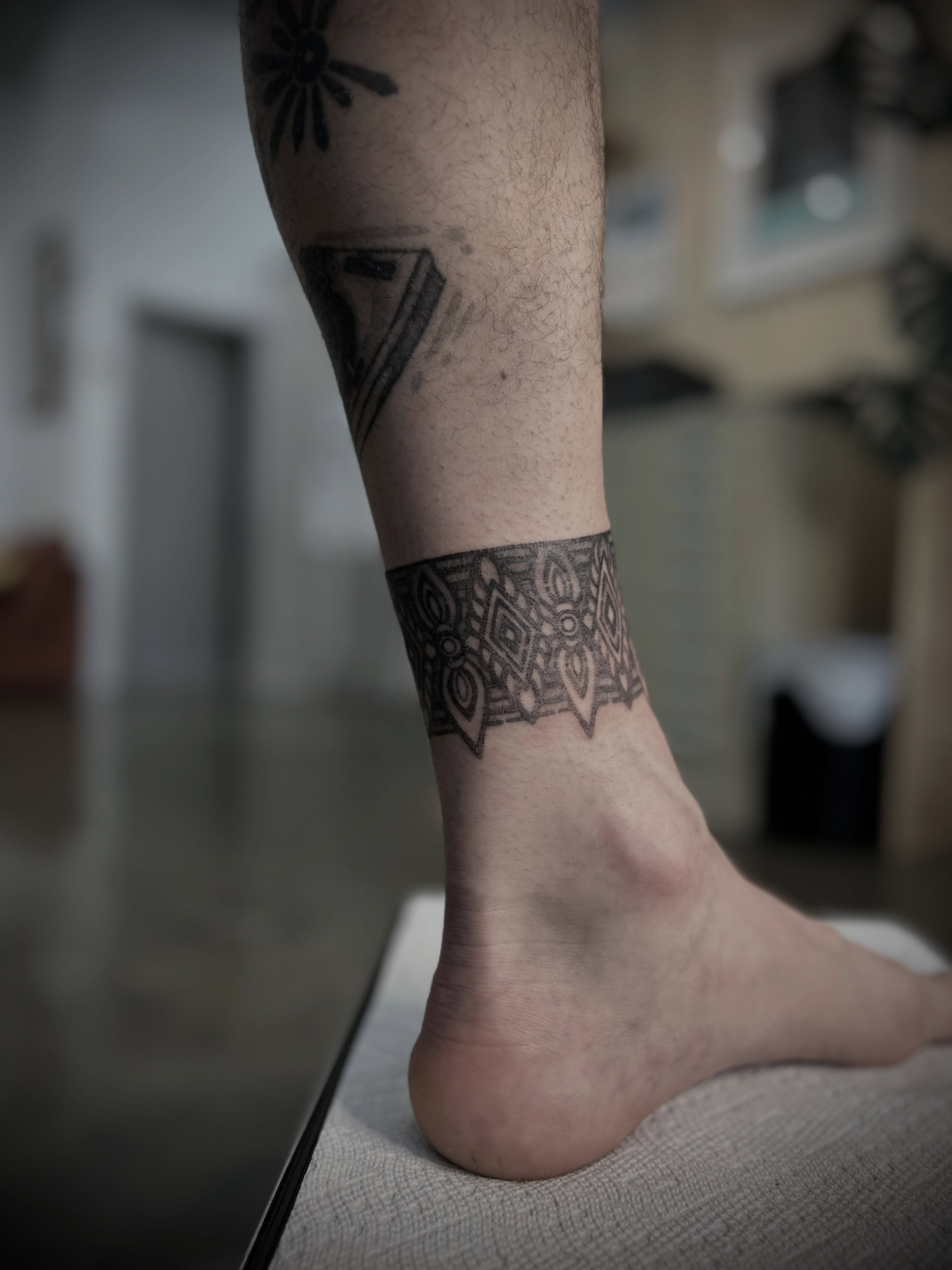 Tattoo by @douceliigne — geometric, tribal