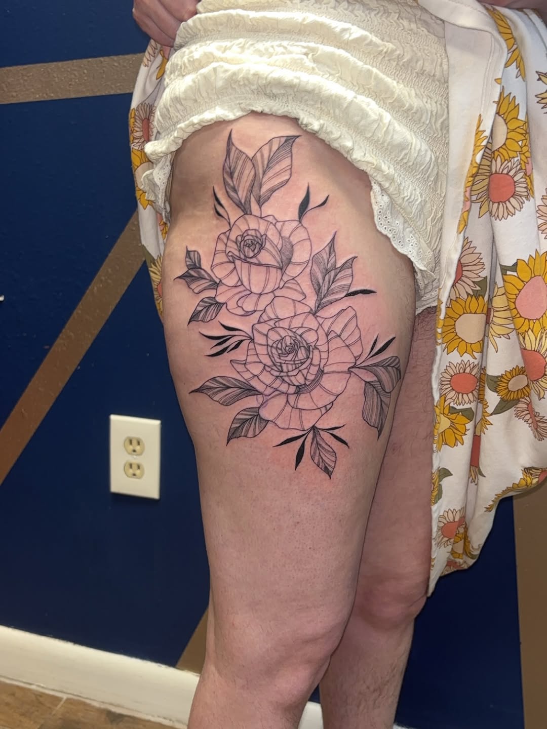 Tattoo by @cyerralynne_tattoos — fine_line, black_and_grey