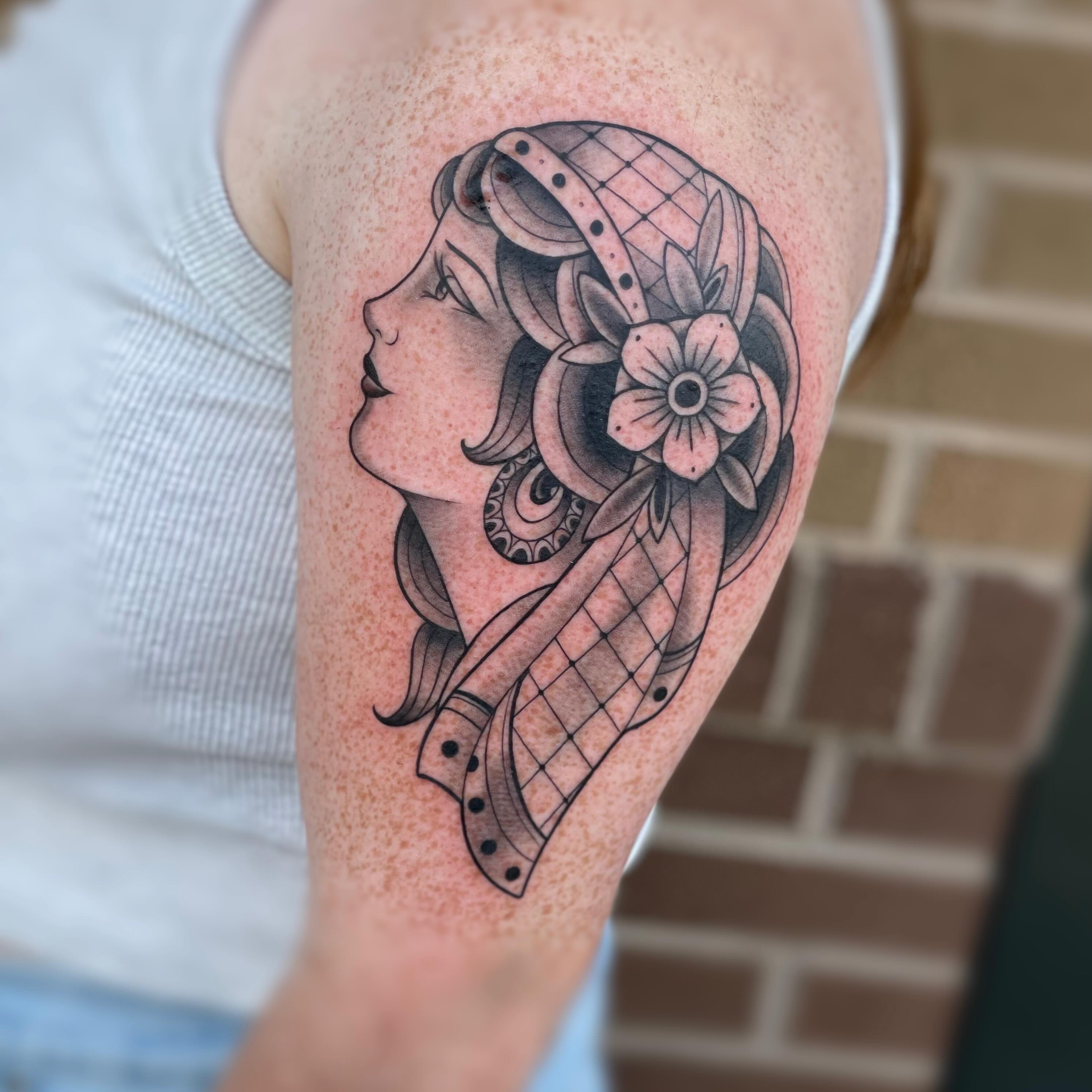 Tattoo by @duffyfortner โ neo_traditional, dotwork