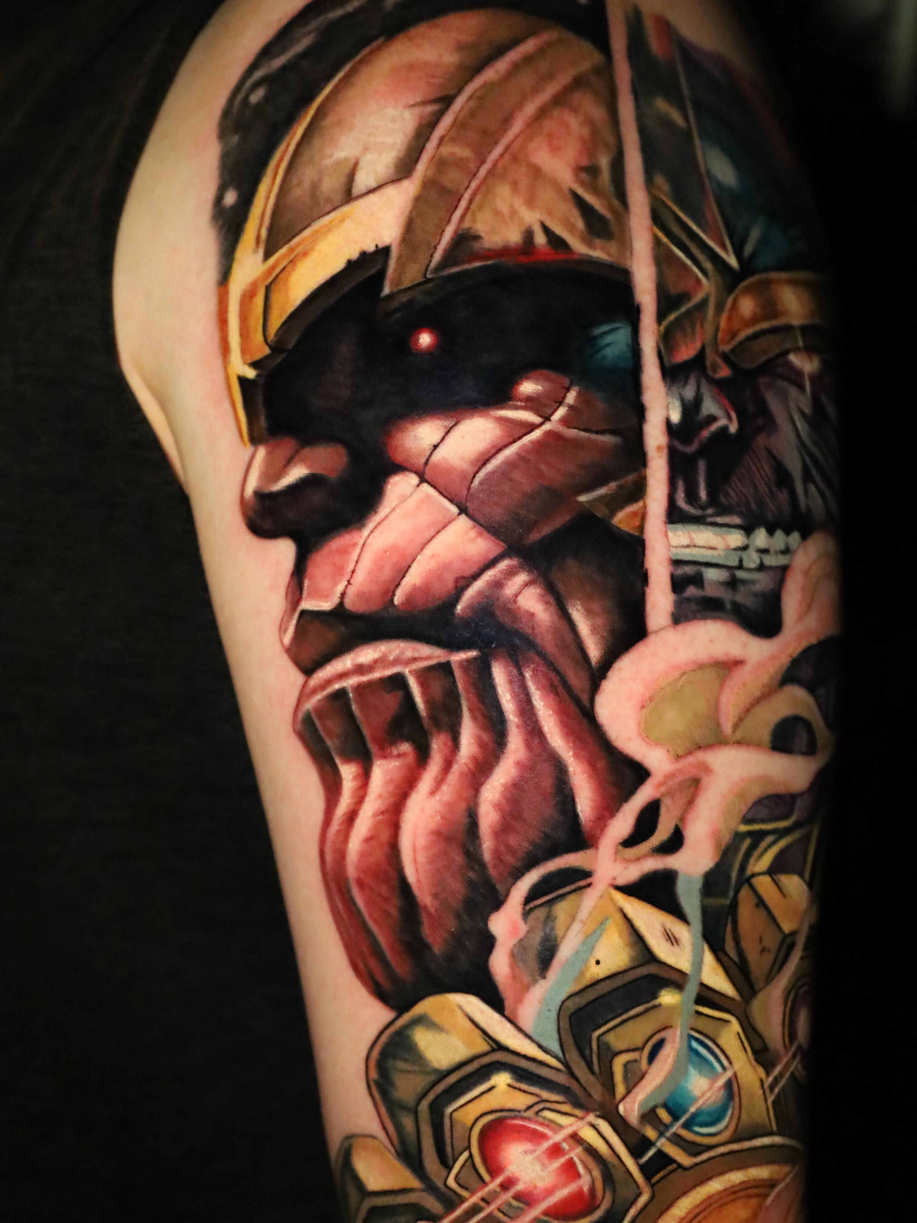 Tattoo by @palacios_ink — realism, trash_polka